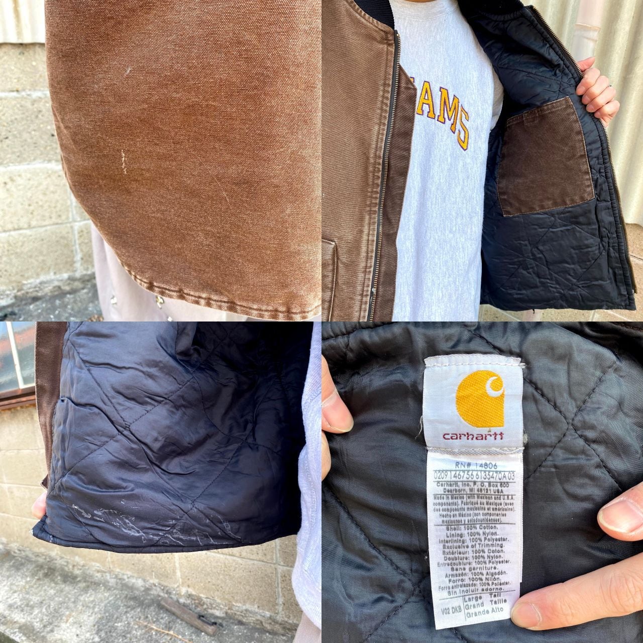 Carhartt カーハート ダック地 ワークベスト メンズL相当 古着
