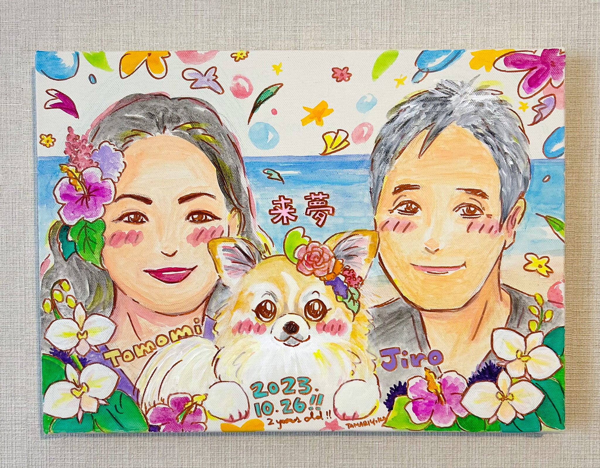 キャンバスM】家族の記念日や思い出に人気のアート | ポーサムアート