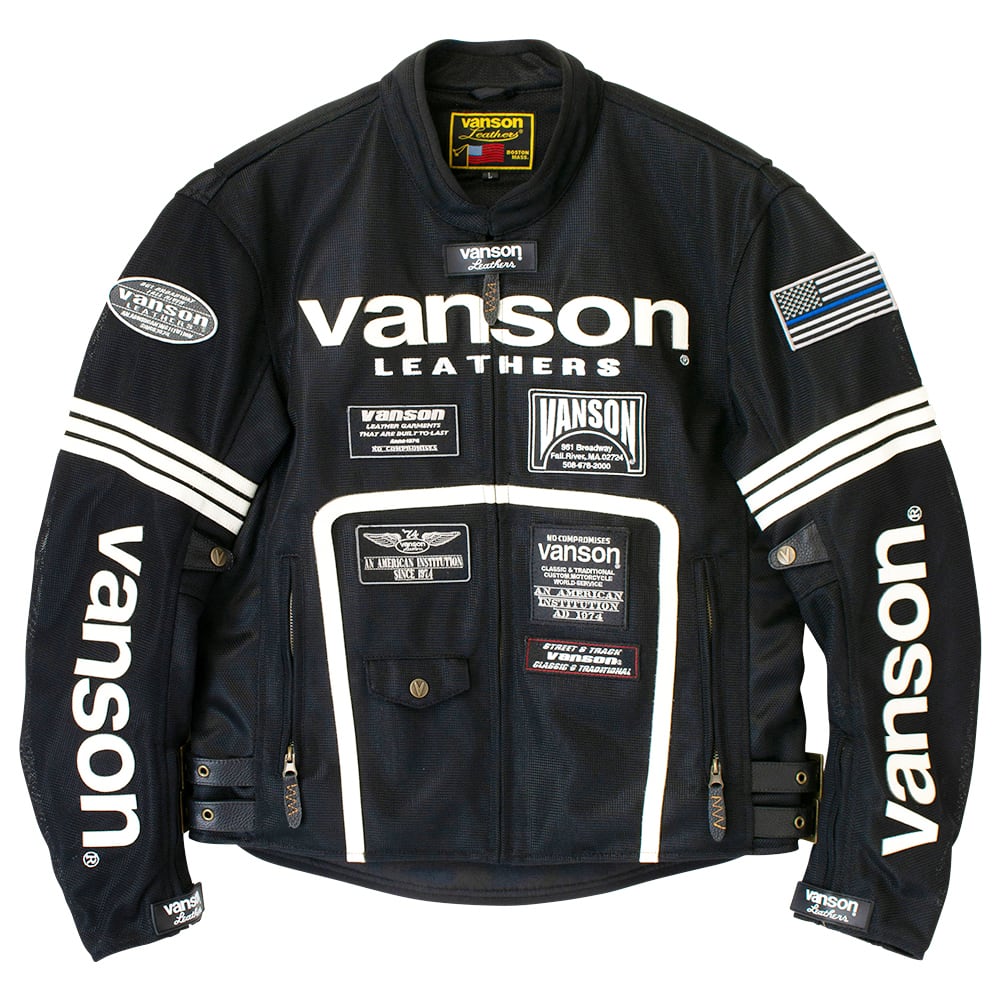 VS25105S メッシュライダースジャケット | vansonleathers
