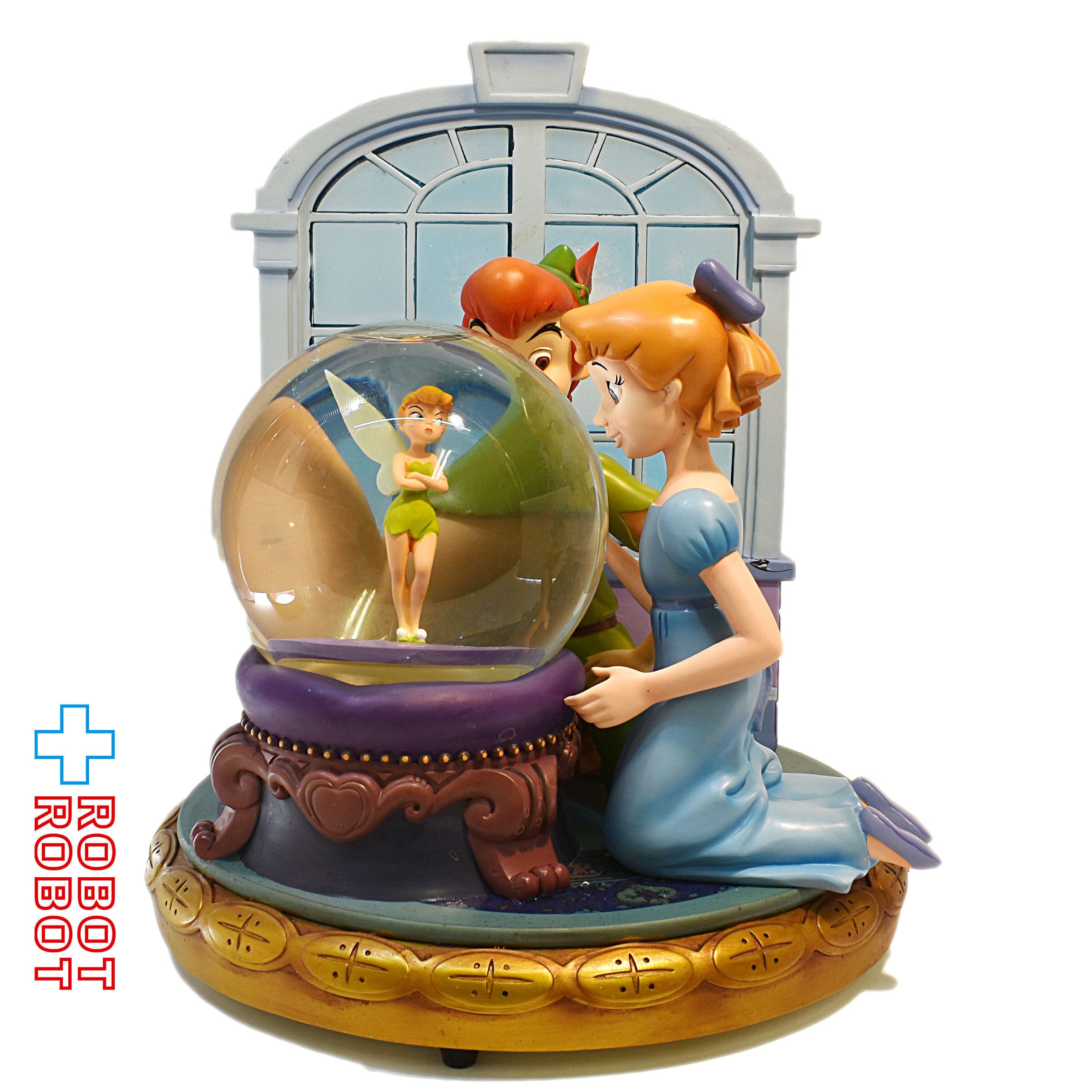 Disney ピーターパン ティンカーベル オルゴール 宝石箱 置物 陶器