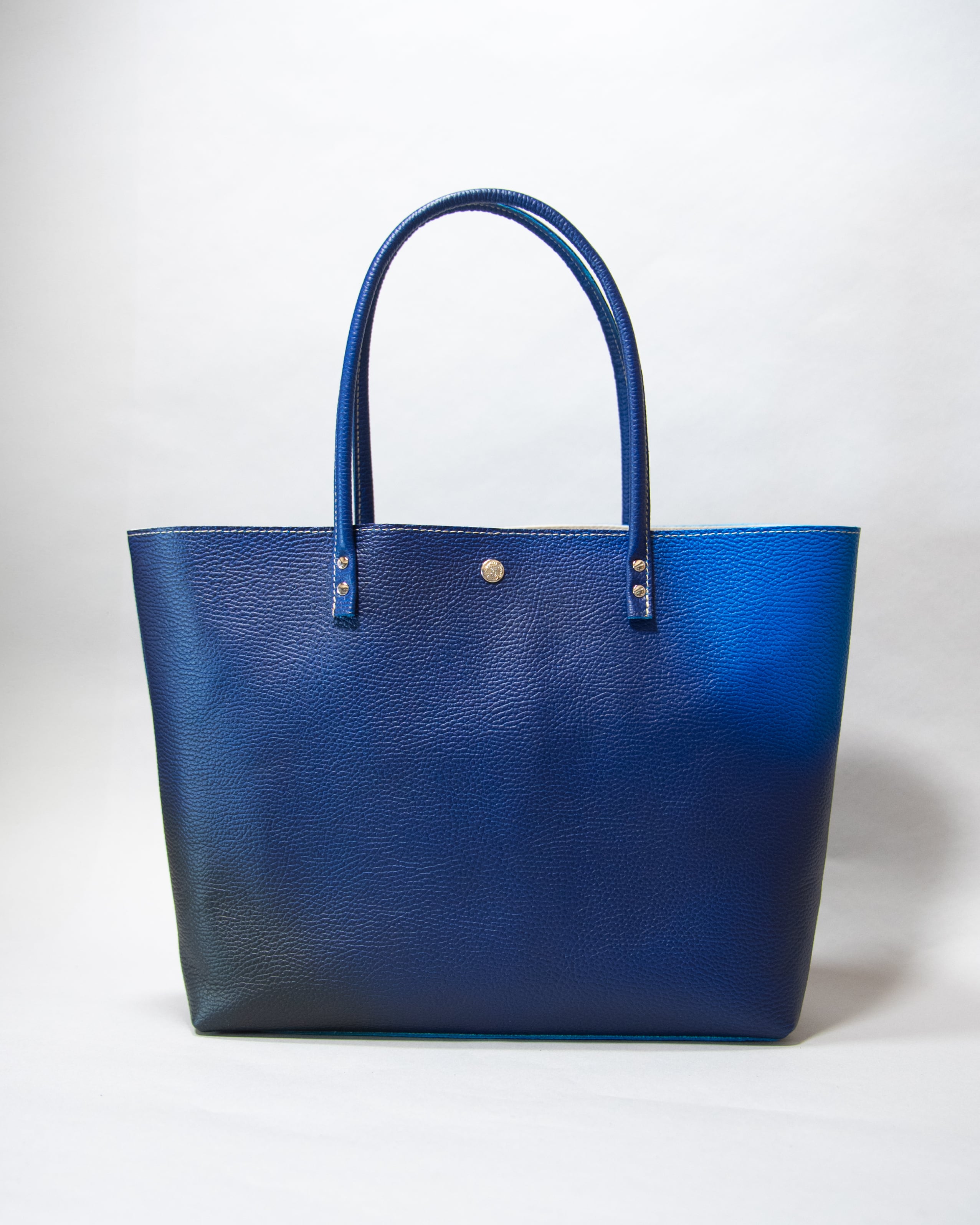 SOMEA brume × CREAM COMPANY harada タンゴブルー レザートートL