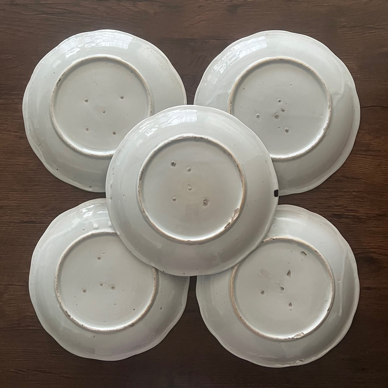 修理完了＞古伊万里7寸皿5枚組 | 古美術 希 のぞみ 美術・デザイン