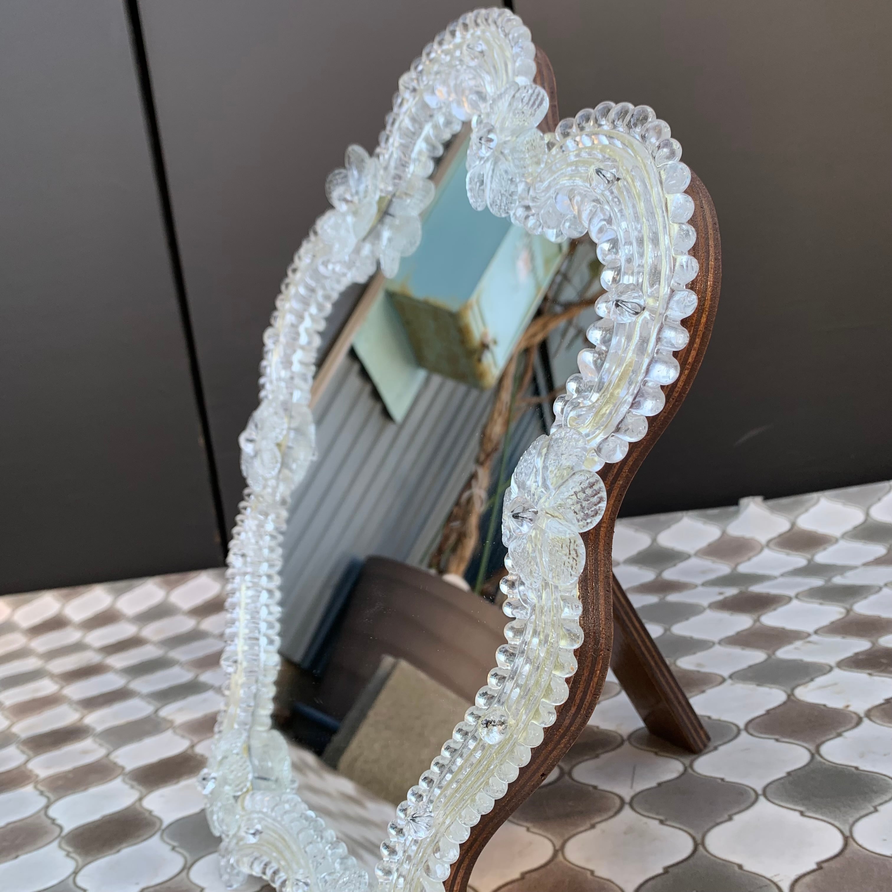 ヴィンテージ ムラーノ（MURANO）ガラスのミラー/ヴェネチアン