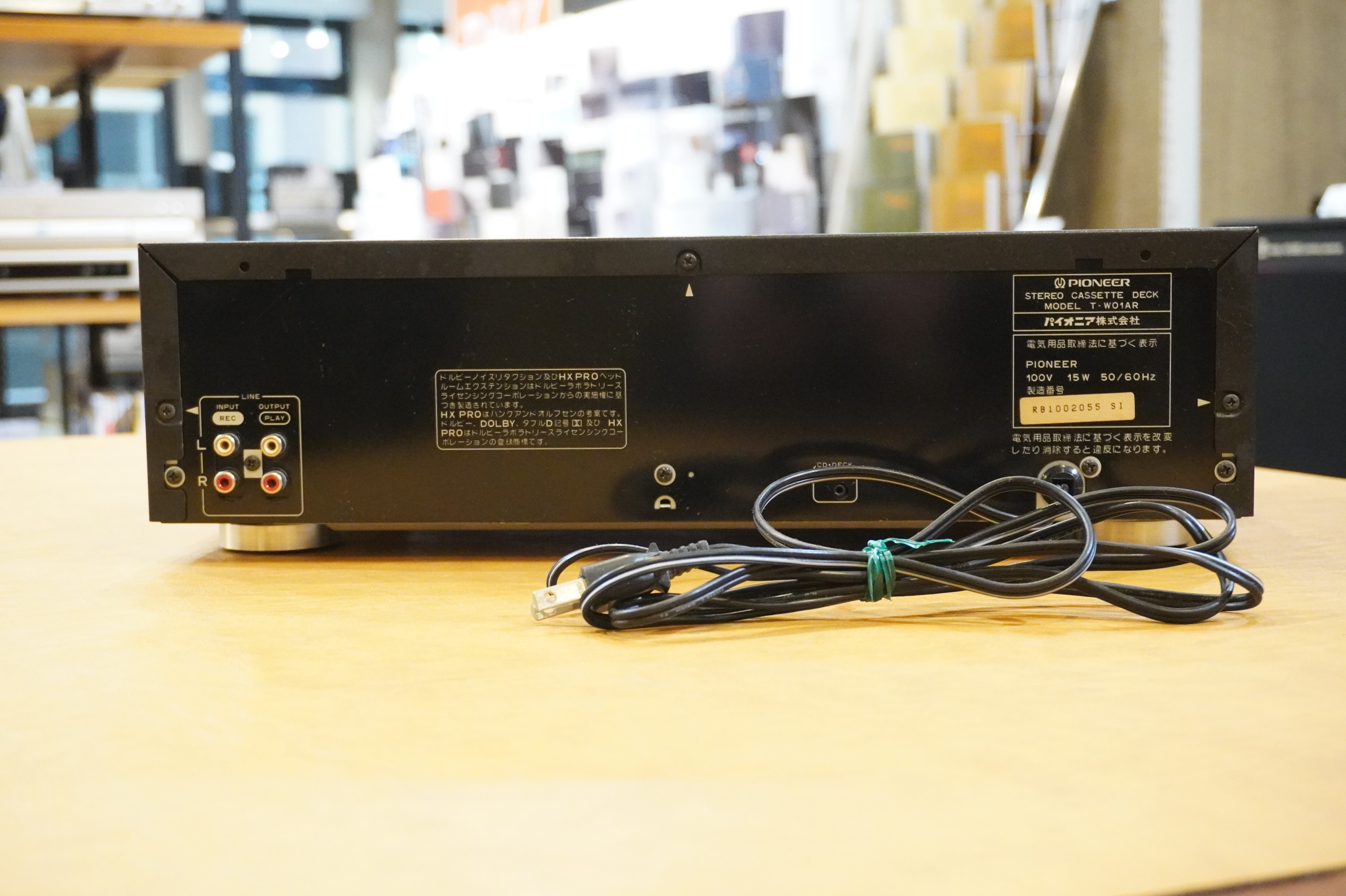 中古品】Pioneer カセットデッキ T-W01AR | babadenki