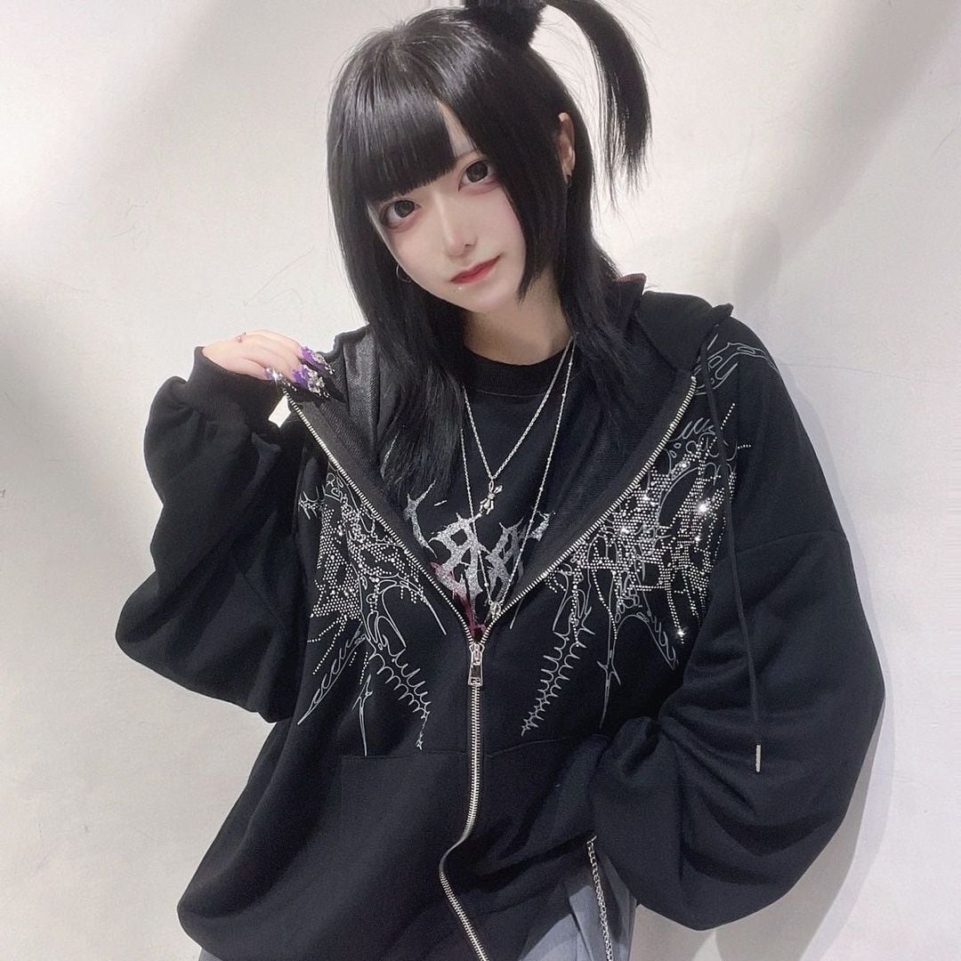 ラインストーン トライバルZIPパーカー | VOLCAN&APHRODITE