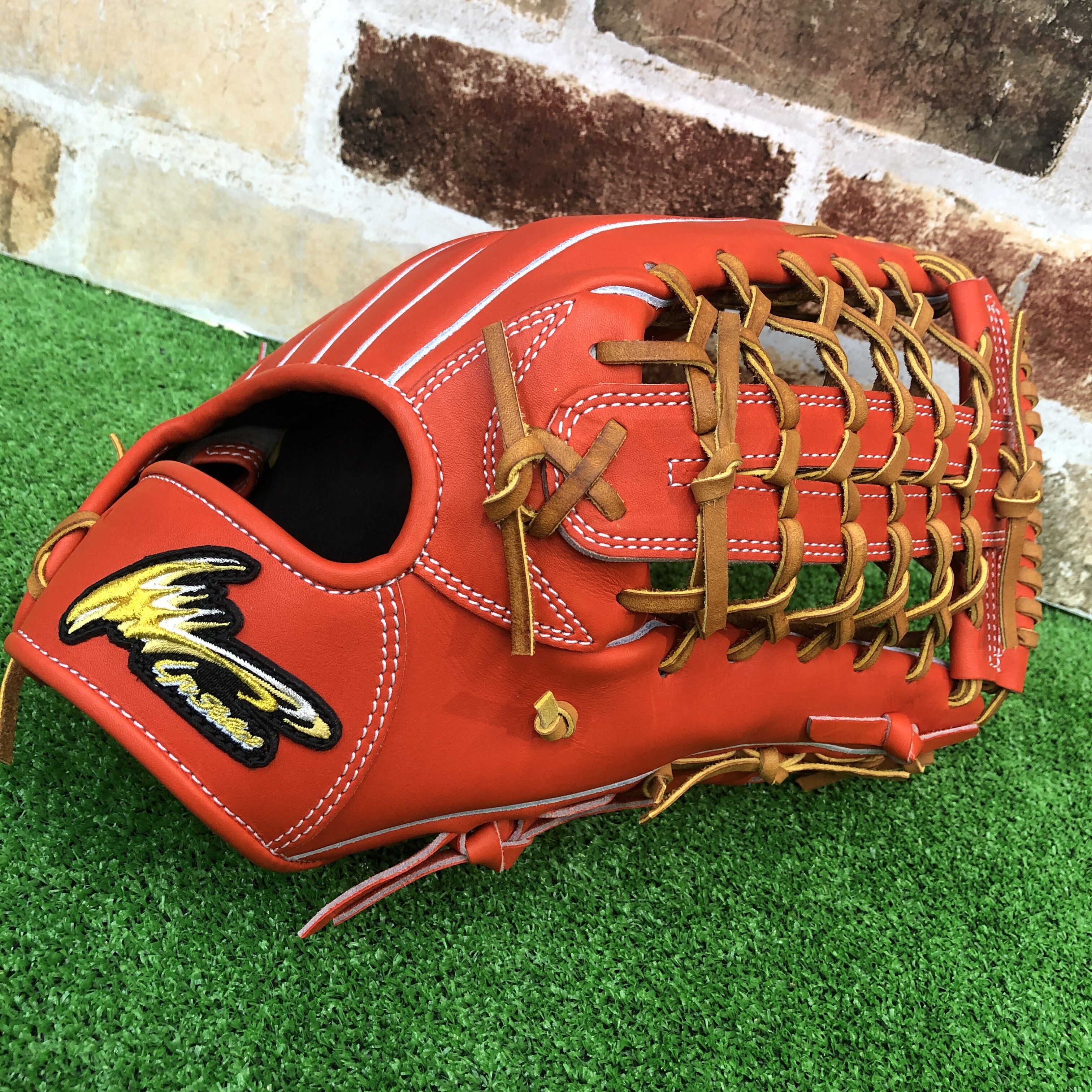 Ip Select アイピーセレクト 硬式グローブ Ip.003-Lc 赤オレンジ