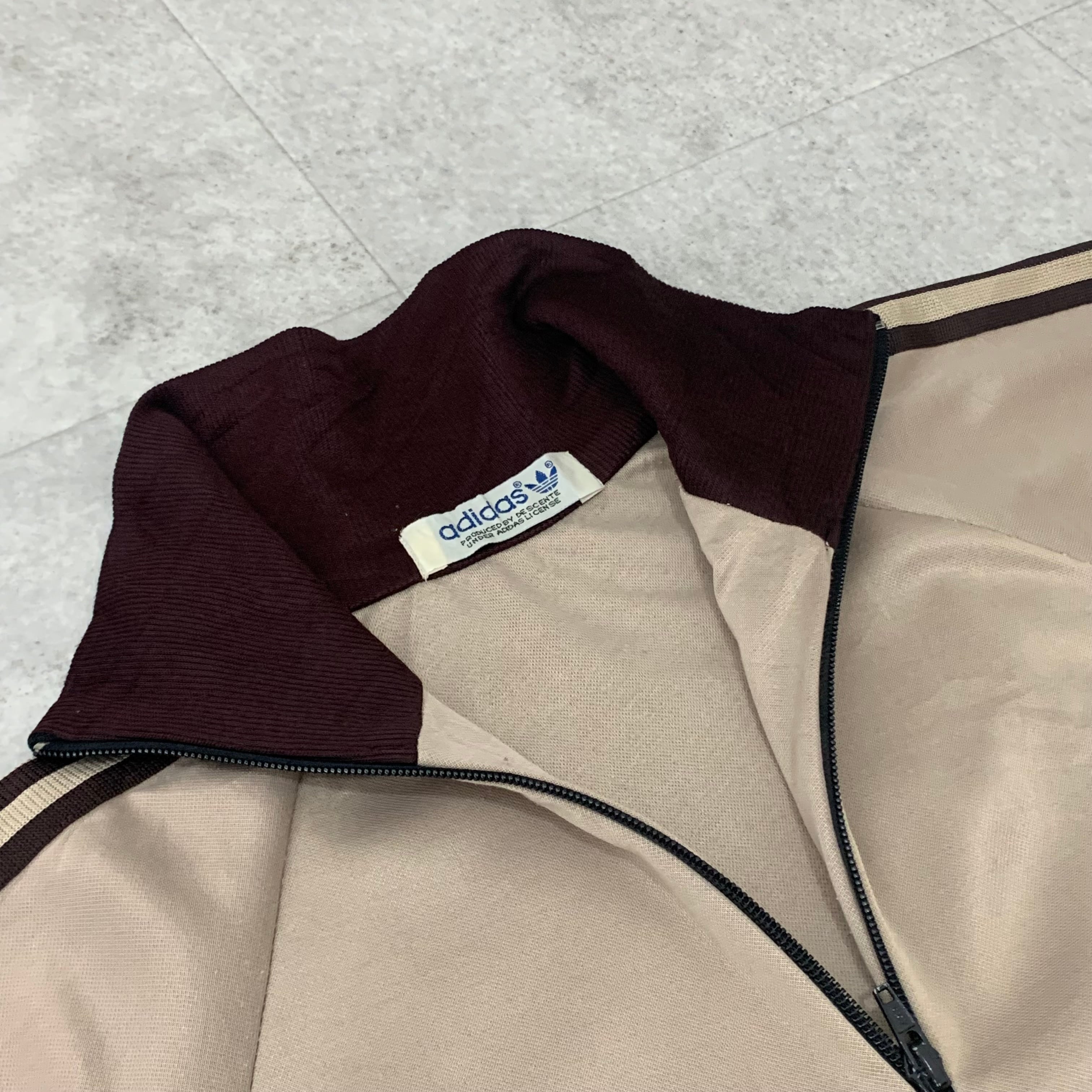 希少】80s adidas デサント ブラウン 在原みゆき ヴィンテージ 希少