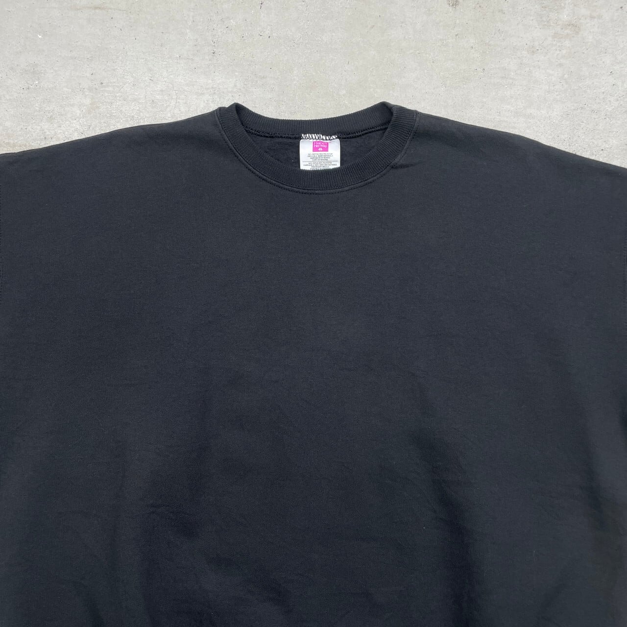 90年代 Hanes HerWay ヘインズ ブランクスウェットシャツ 無地 メンズL