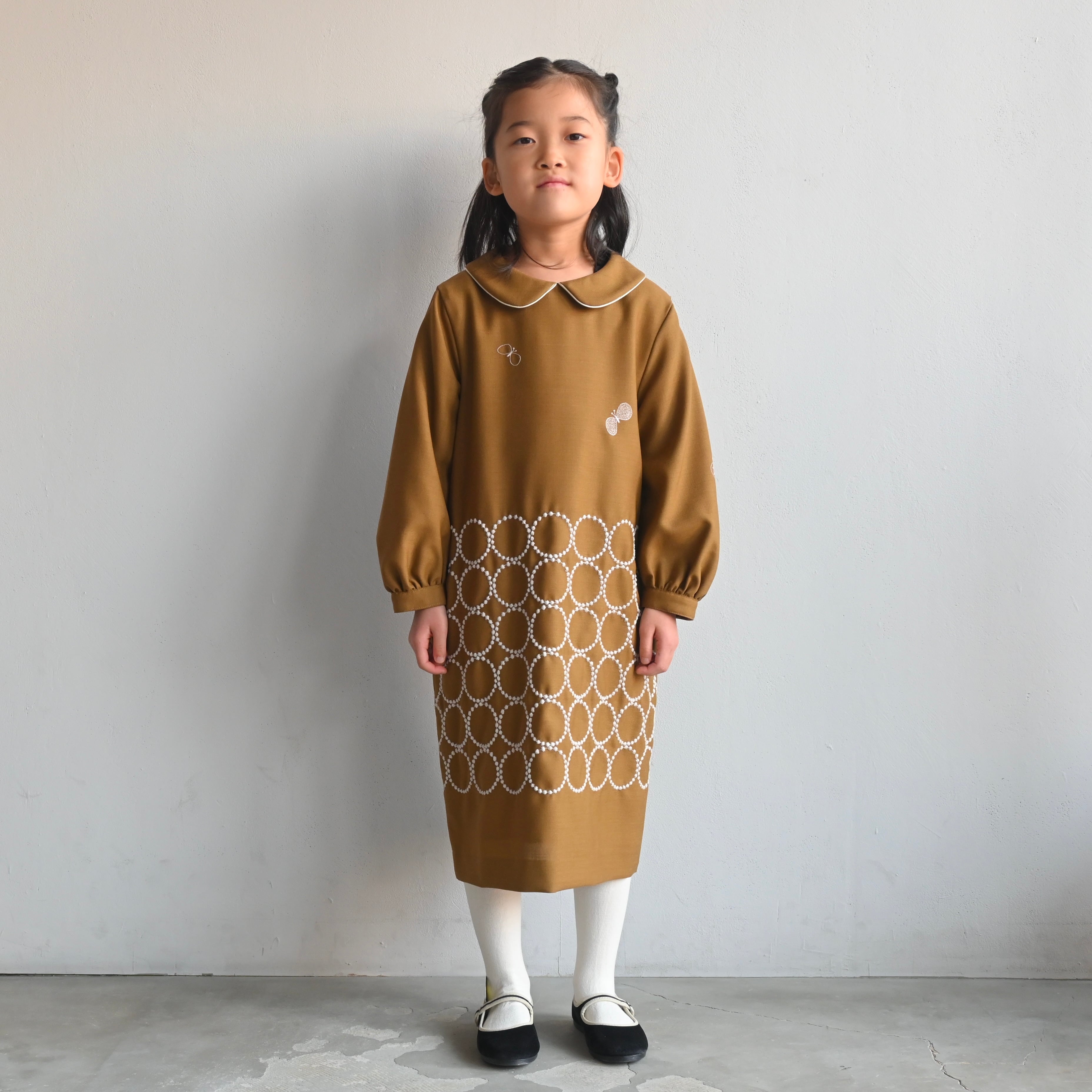 mina perhonen 2024AW》tambourine × choucho ワンピース / brown