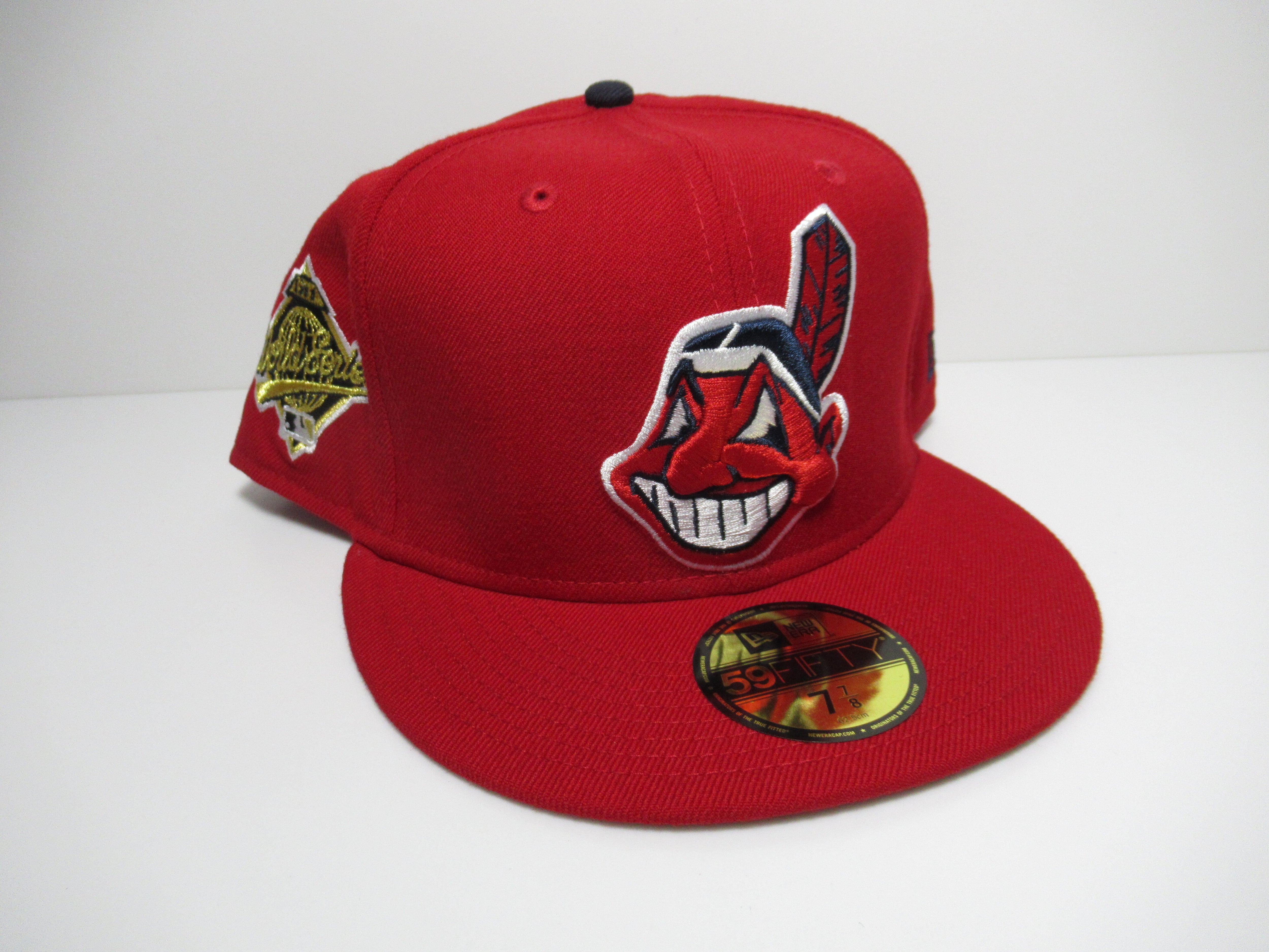 NEW ERA 59fifty Cleveland Indians インディアンス CAP レッド ワフー