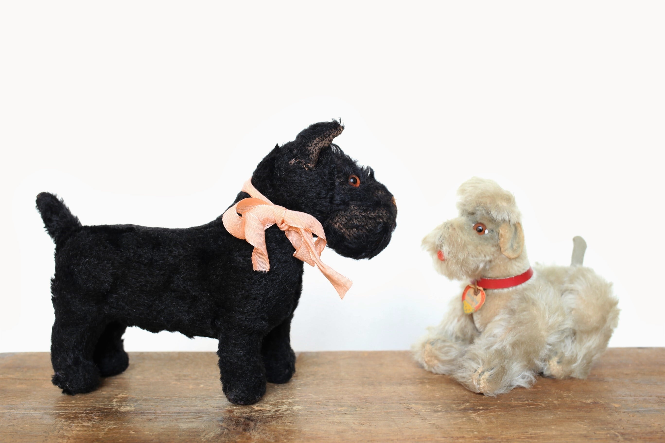 フランス アンティーク ヴィンテージ 犬のぬいぐるみ テリア N-03318