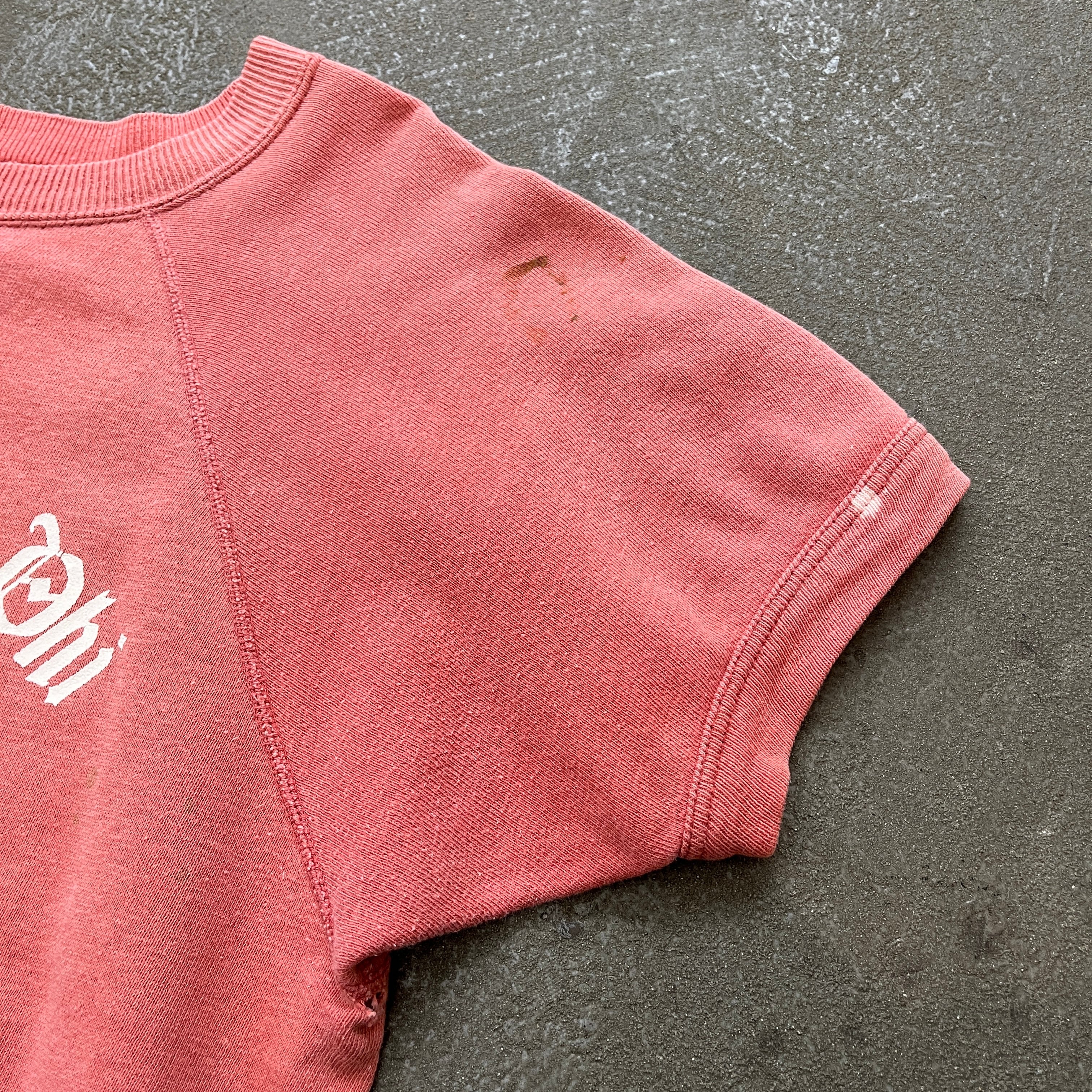 50s～60s S/S Print Sweat 50年代 60年代 半袖スウェット フェード M位