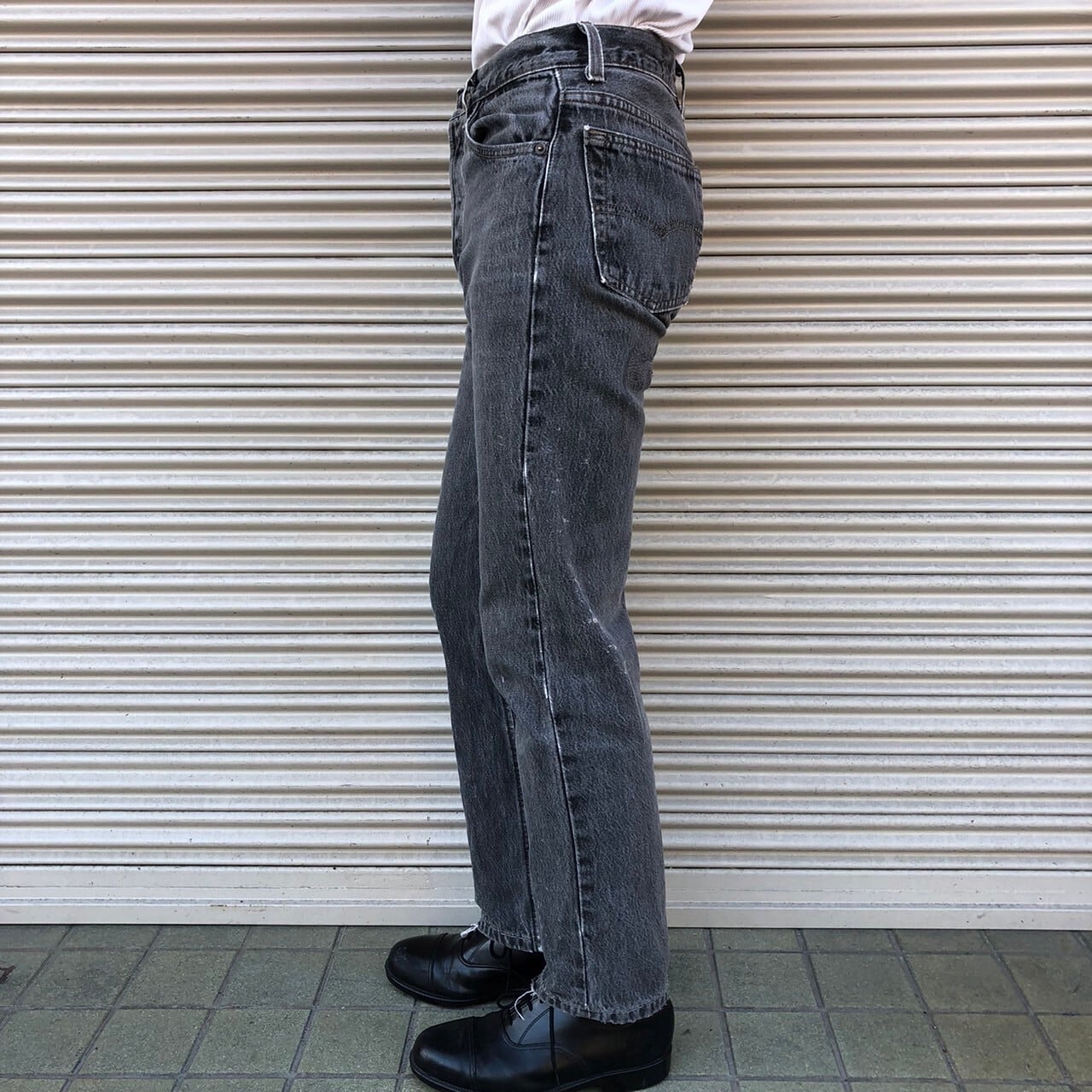 貴重 先染めブラック Levis 501 USA製 90s リーバイス ブラックデニム