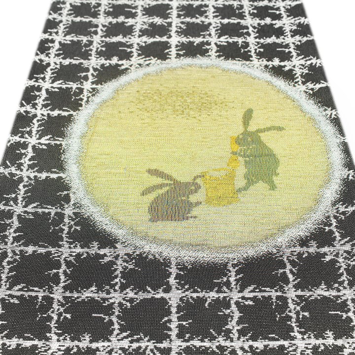 お月さま・餅つきうさぎ～ 有名呉服店【さが美】ガード加工 美品の袋帯