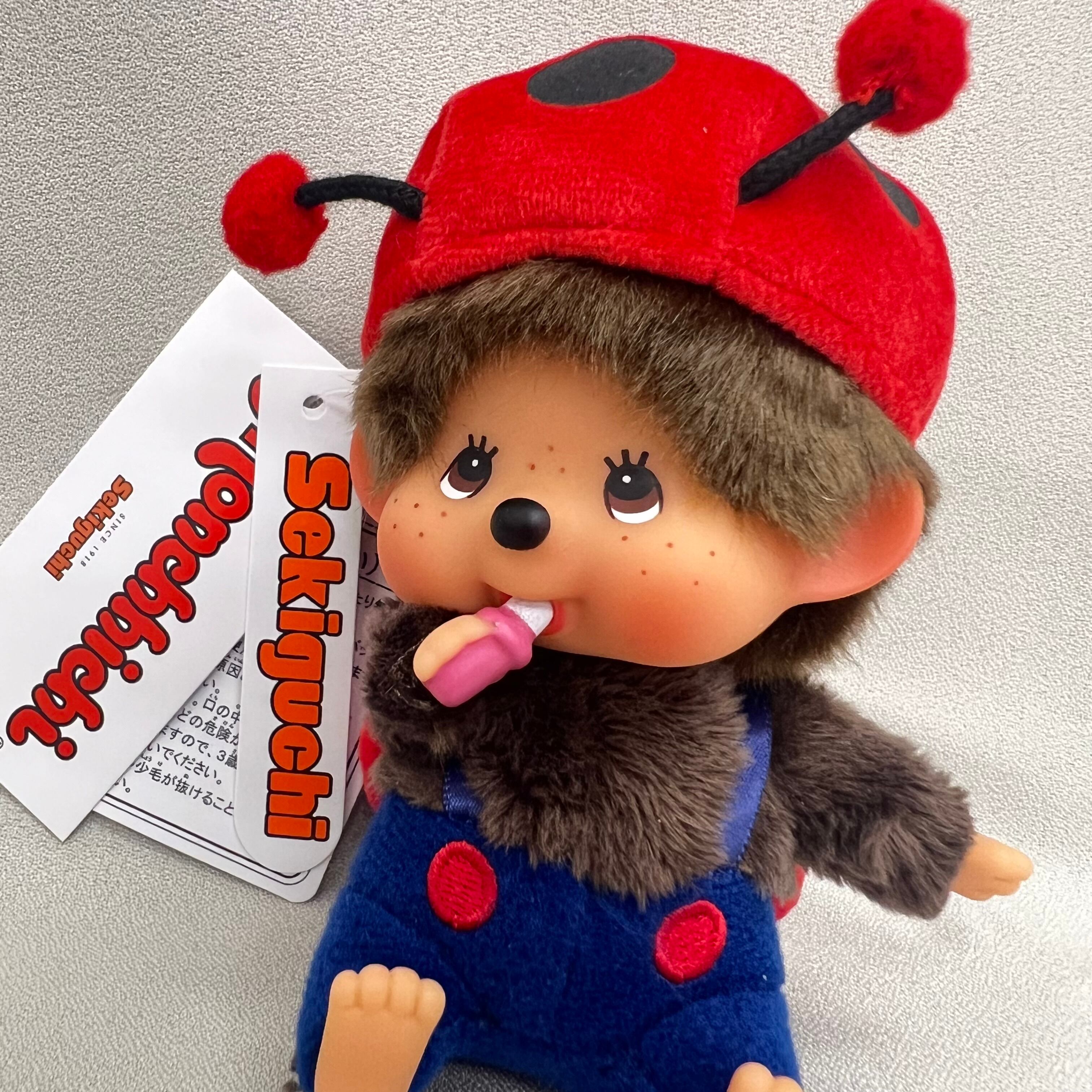 モンチッチ 顔でか SS キーチェーン 「てんとう虫」「ミツバチ」セット