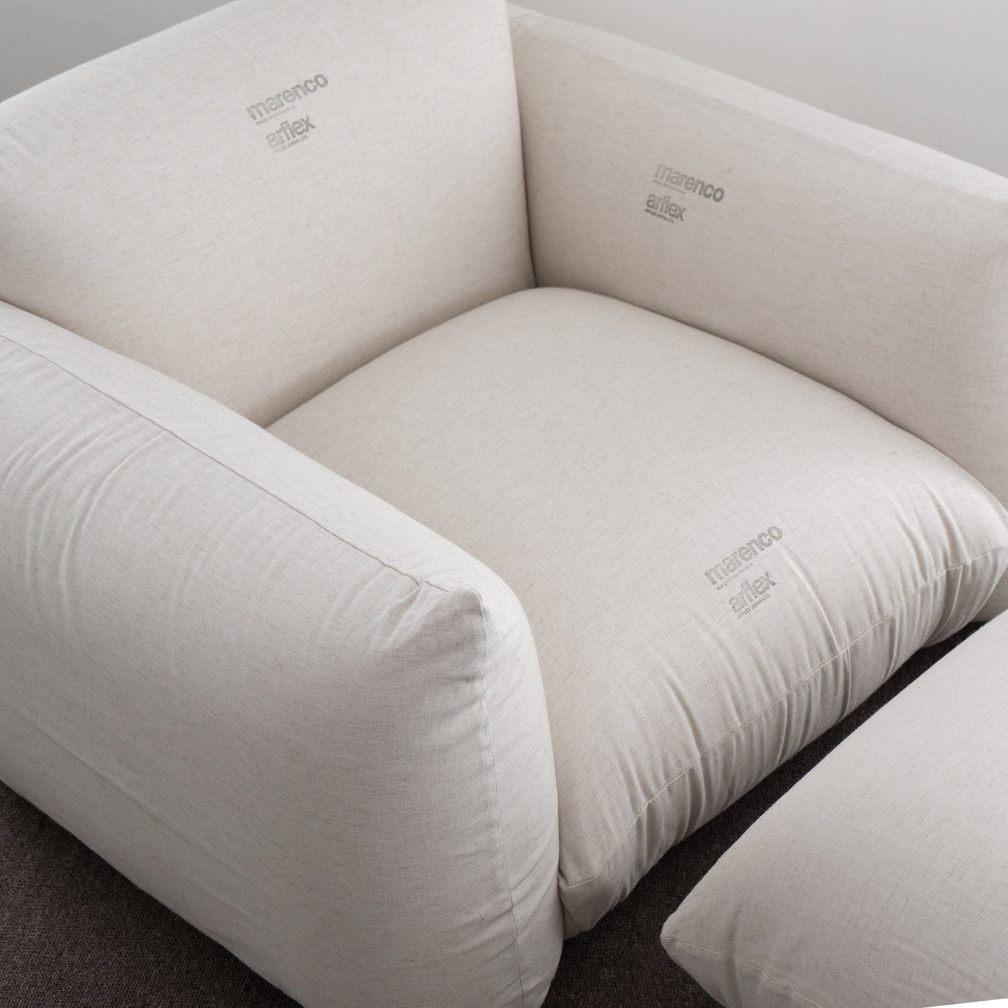 USED arflex MARENCO オットマン マレンコ ウレタン・カバー張替済み