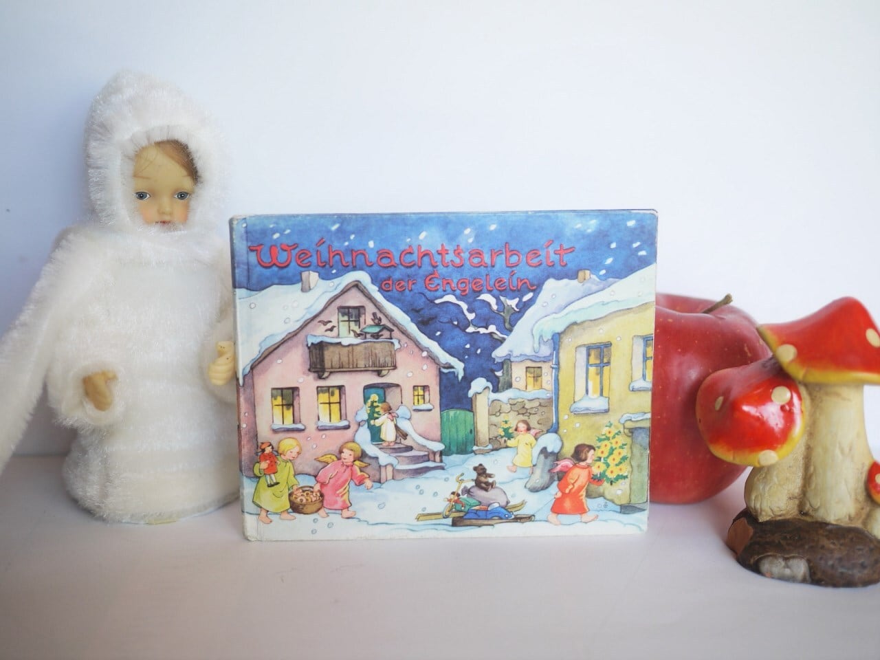 天使たちのクリスマス「weihnachtsarbeit der engelein」 古書 ドイツ