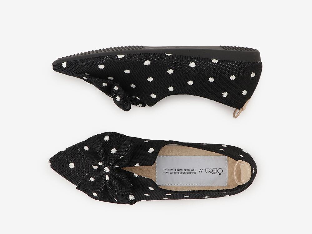 pointed-BUTTFEE / BLACK & IVORY | Offen