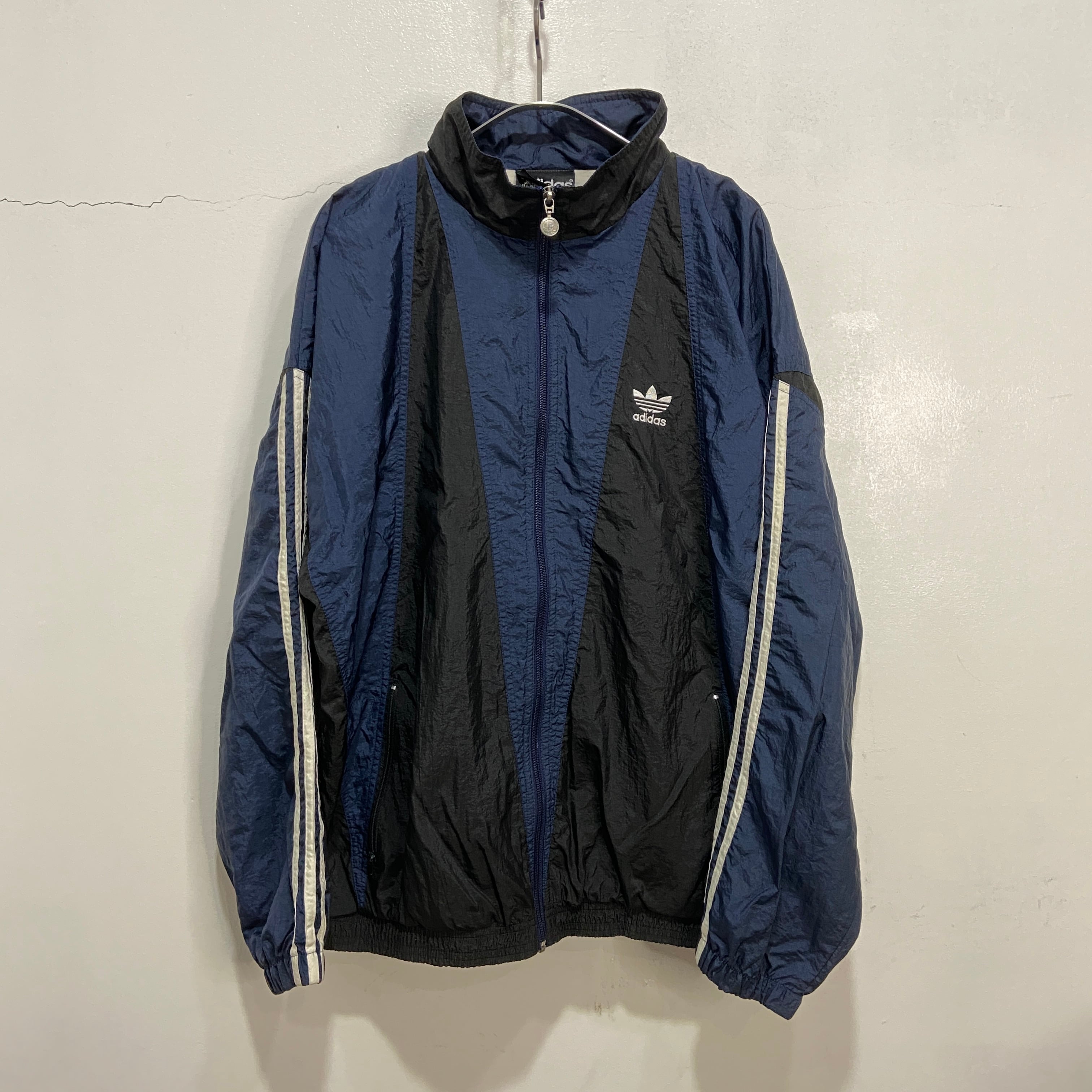 80s adidas ナイロンジャケット 万国旗タグ M トレフォイル | 古着屋 Uan