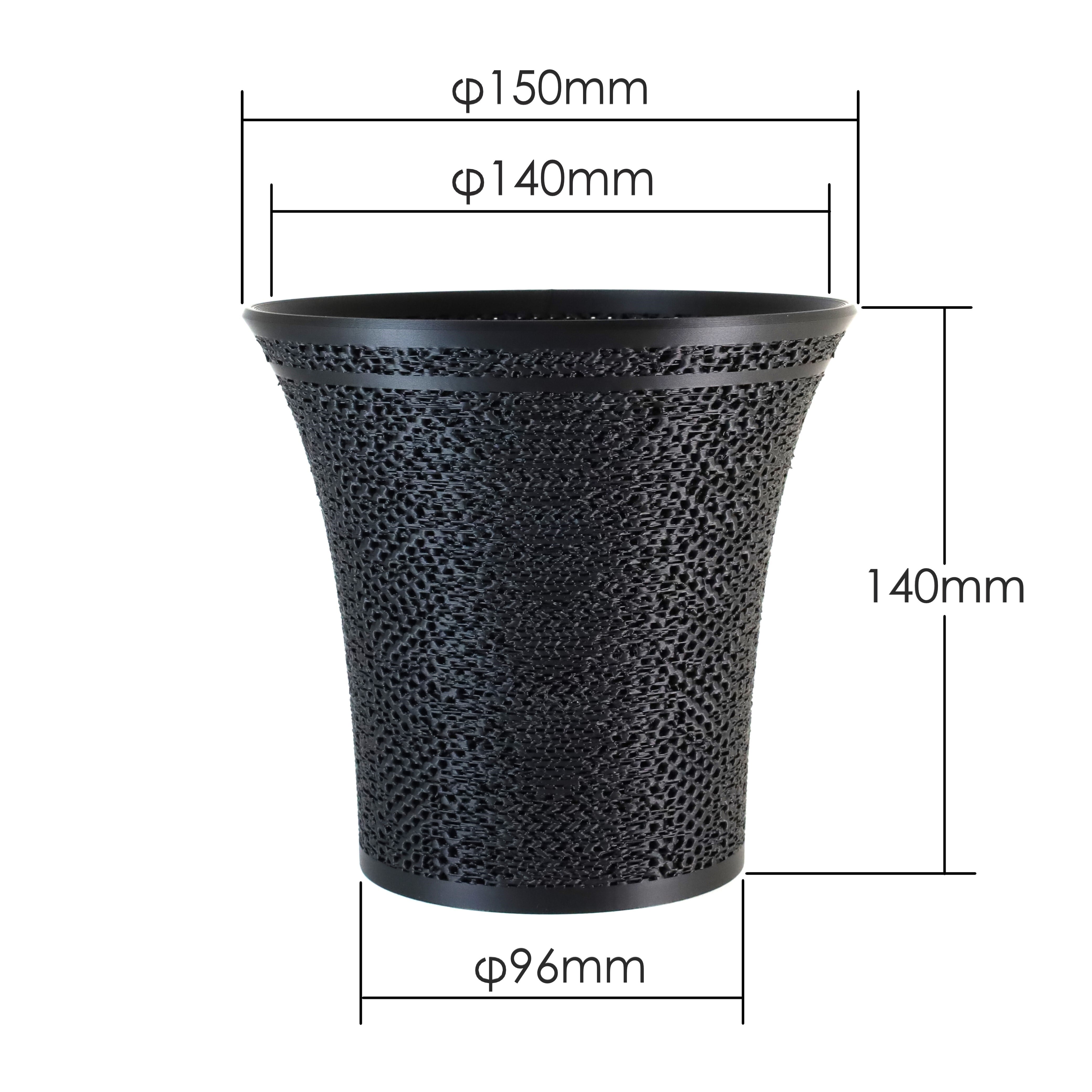 3Dプリンター鉢 メッシュ 2号 2.5号 3号 4号 セット 植木鉢
