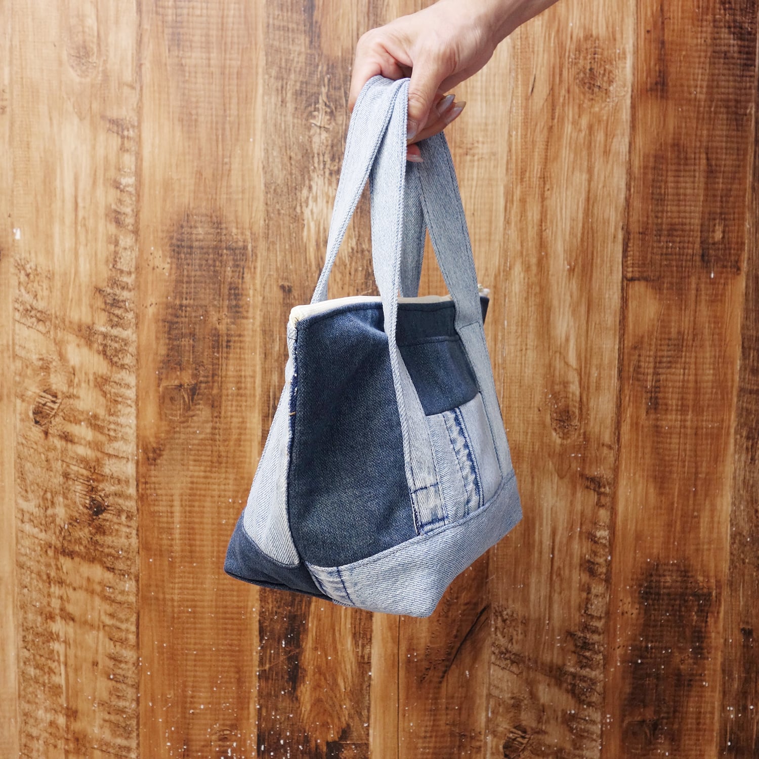 ランチバッグ リメイクデニム デニムバッグ | DENIMCLUB