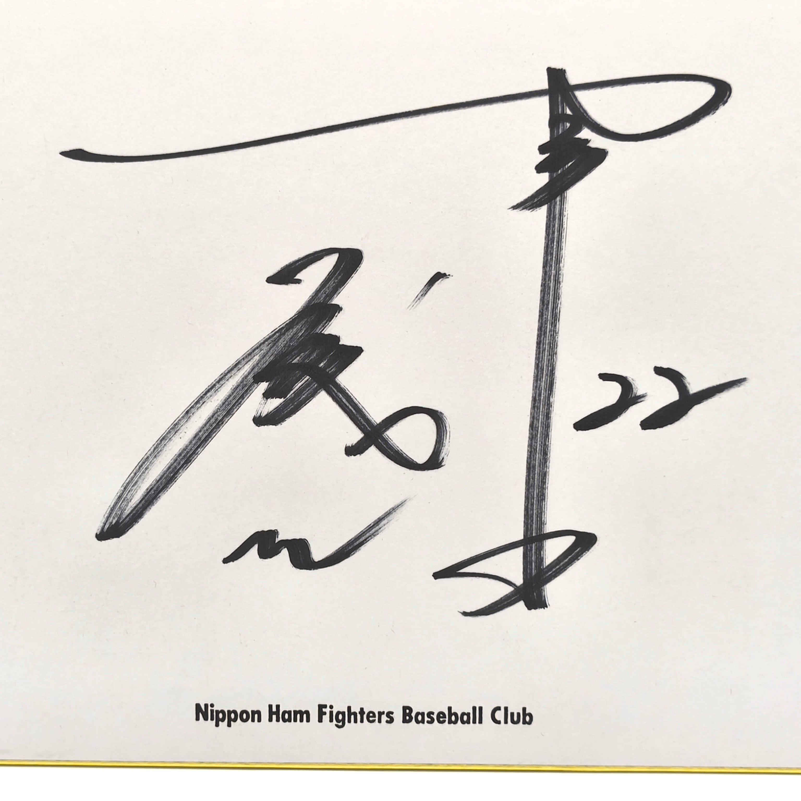 日本ハムファイターズ・建山義紀・直筆サイン色紙・2003年・No.250725