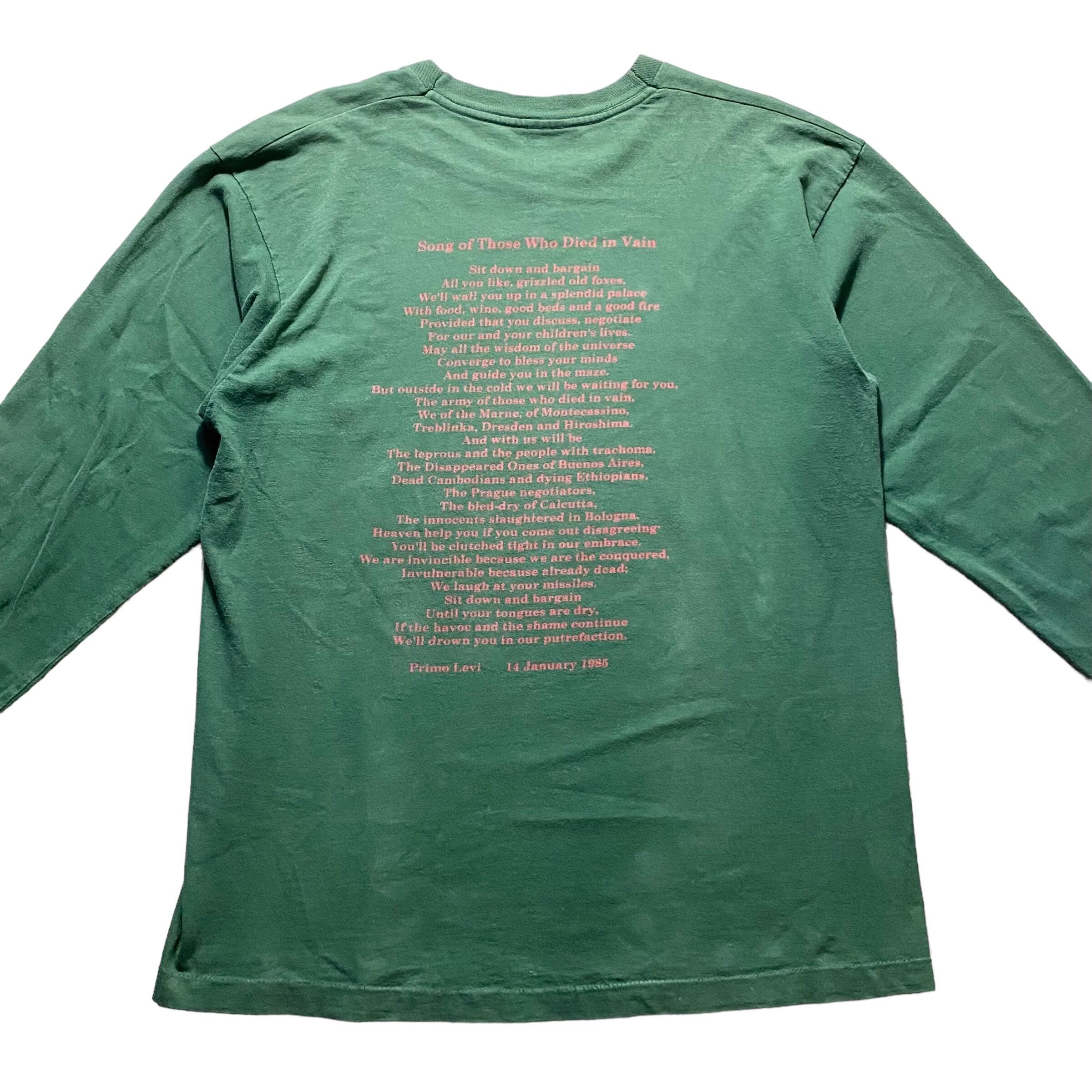 vintage 1990's MANIC STREET PREACHERS long sleeves music tee “Gold