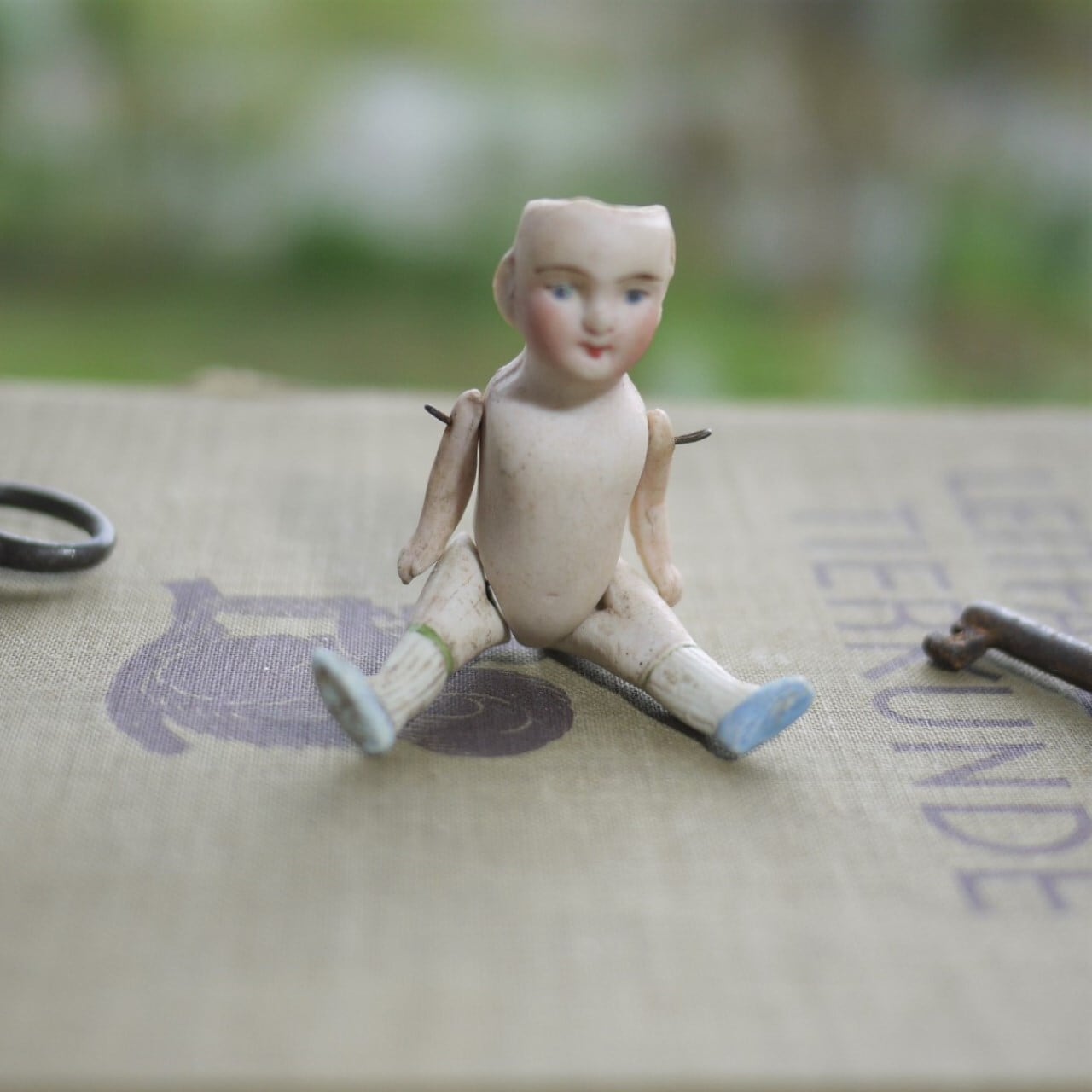 ワイヤー4ジョイント ビスクドール 7cm アンティークドイツ | こりすの