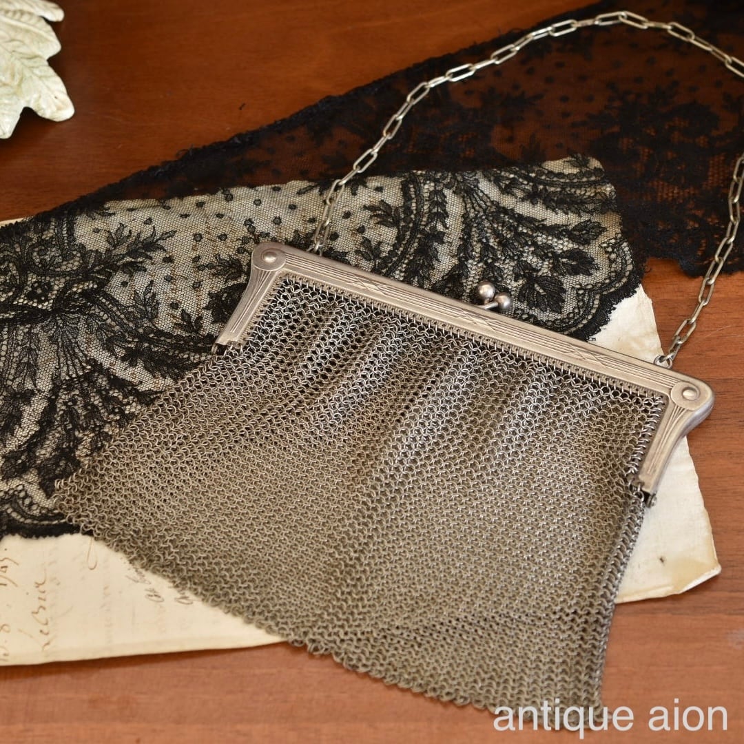 フランスアンティーク 1920年頃 メタルメッシュバッグ | Pay ID