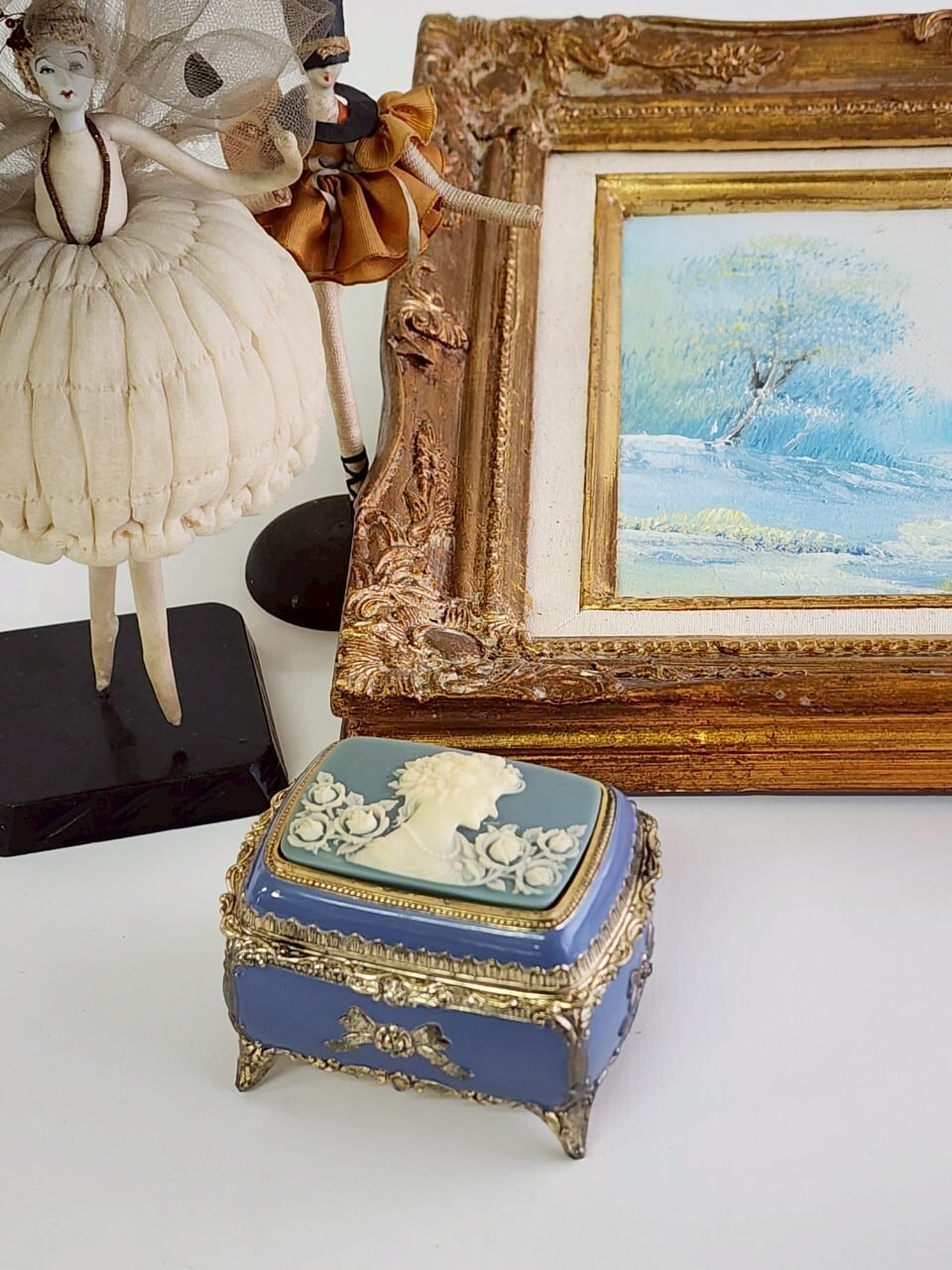 SANKYOU製 オルゴール付きジュエリーボックス「愛の賛歌」made inJapan