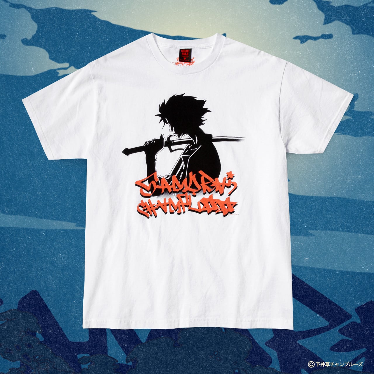 SAMURAI CHAMPLOO × GEEKS RULE “MUGEN” SILKSCREEN PRINTING T SHIRT