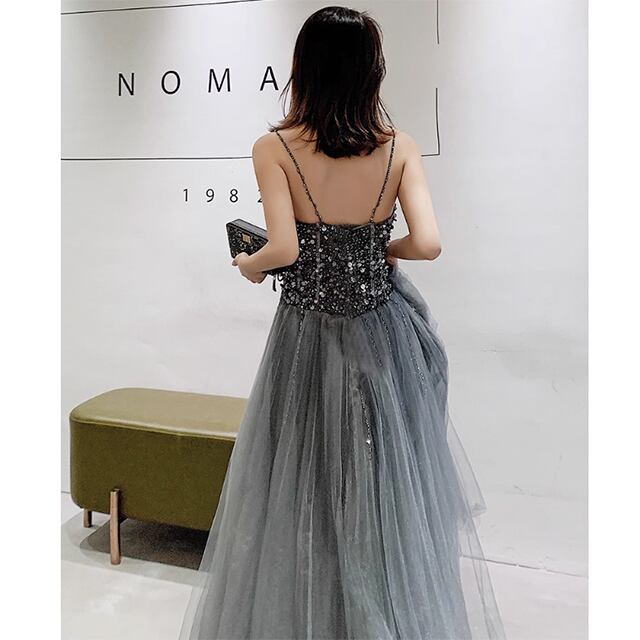 Maison Specialビーズ装飾 グレーキャミソール Maison Specialビーズ