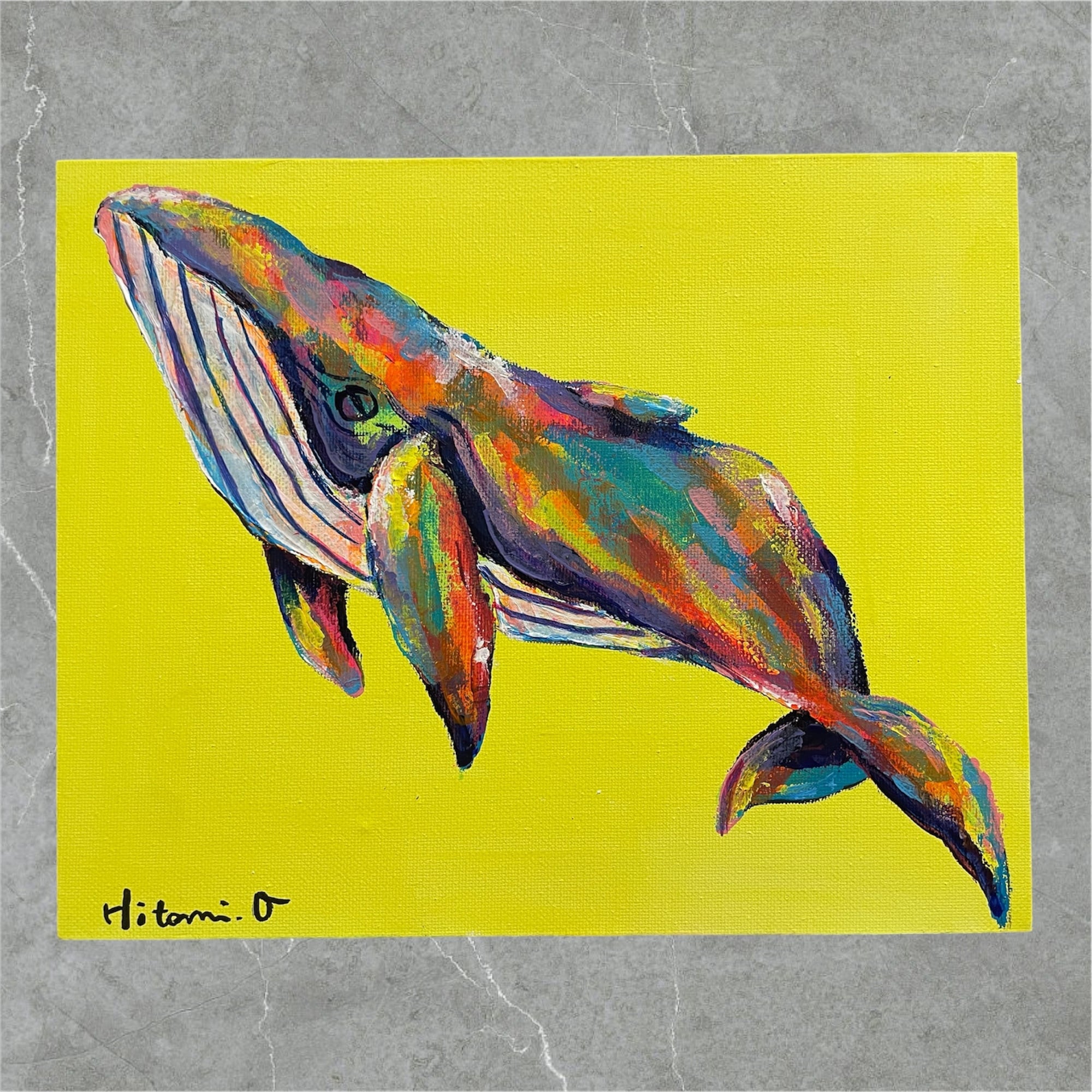 値下げ 原画 カラス 鳥 動物画 絵画 アクリル画 現代アート 細密画