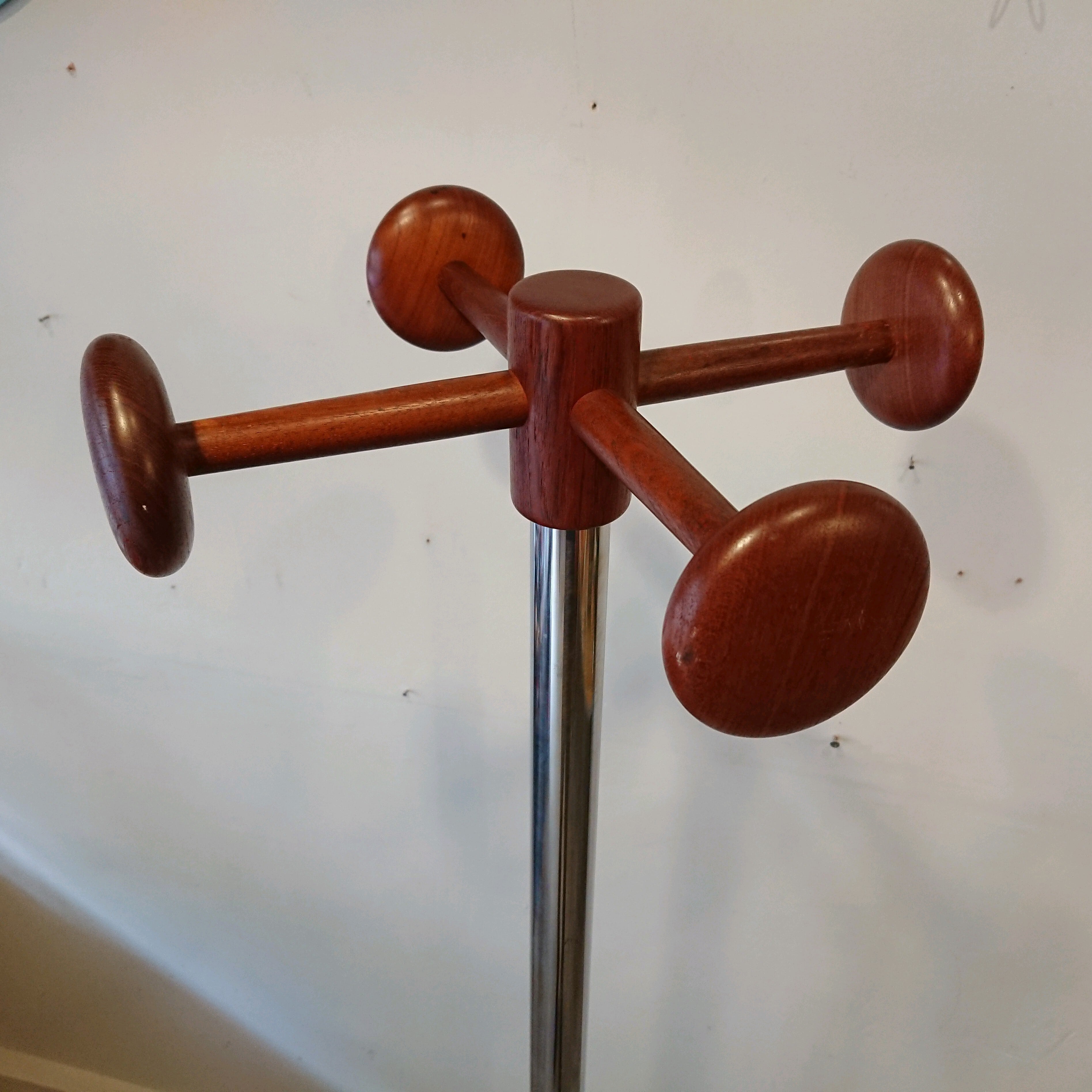 ジャパンヴィンテージ チーク材コートハンガー/ハンガーラック 北欧