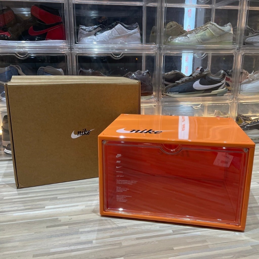 海外限定) NIKE ナイキ ヴィンテージ シューズケース クリア 透明 収納