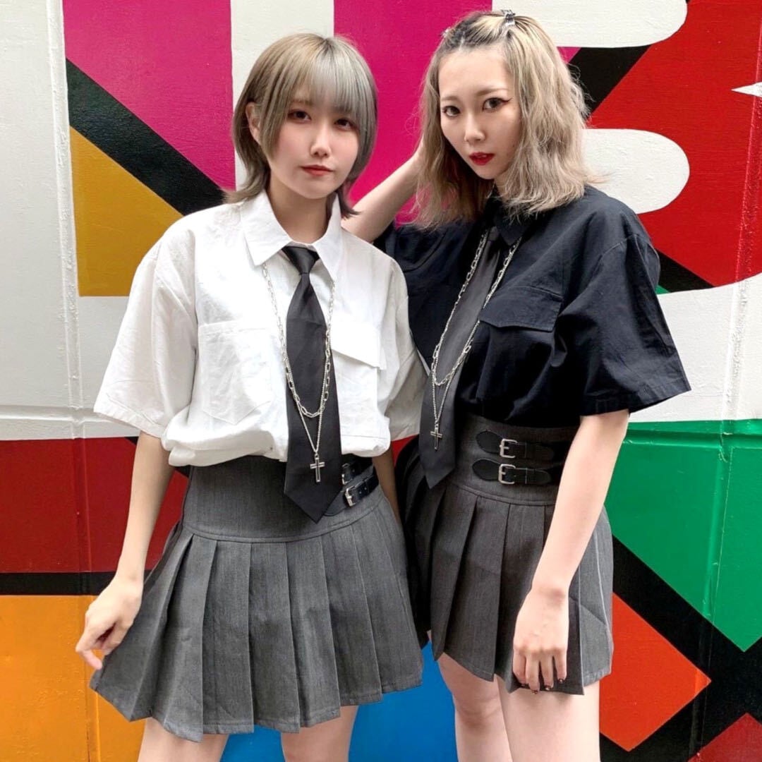 3点セット】ネクタイ+2連チェーン付き 半袖シャツ | VOLCAN&APHRODITE