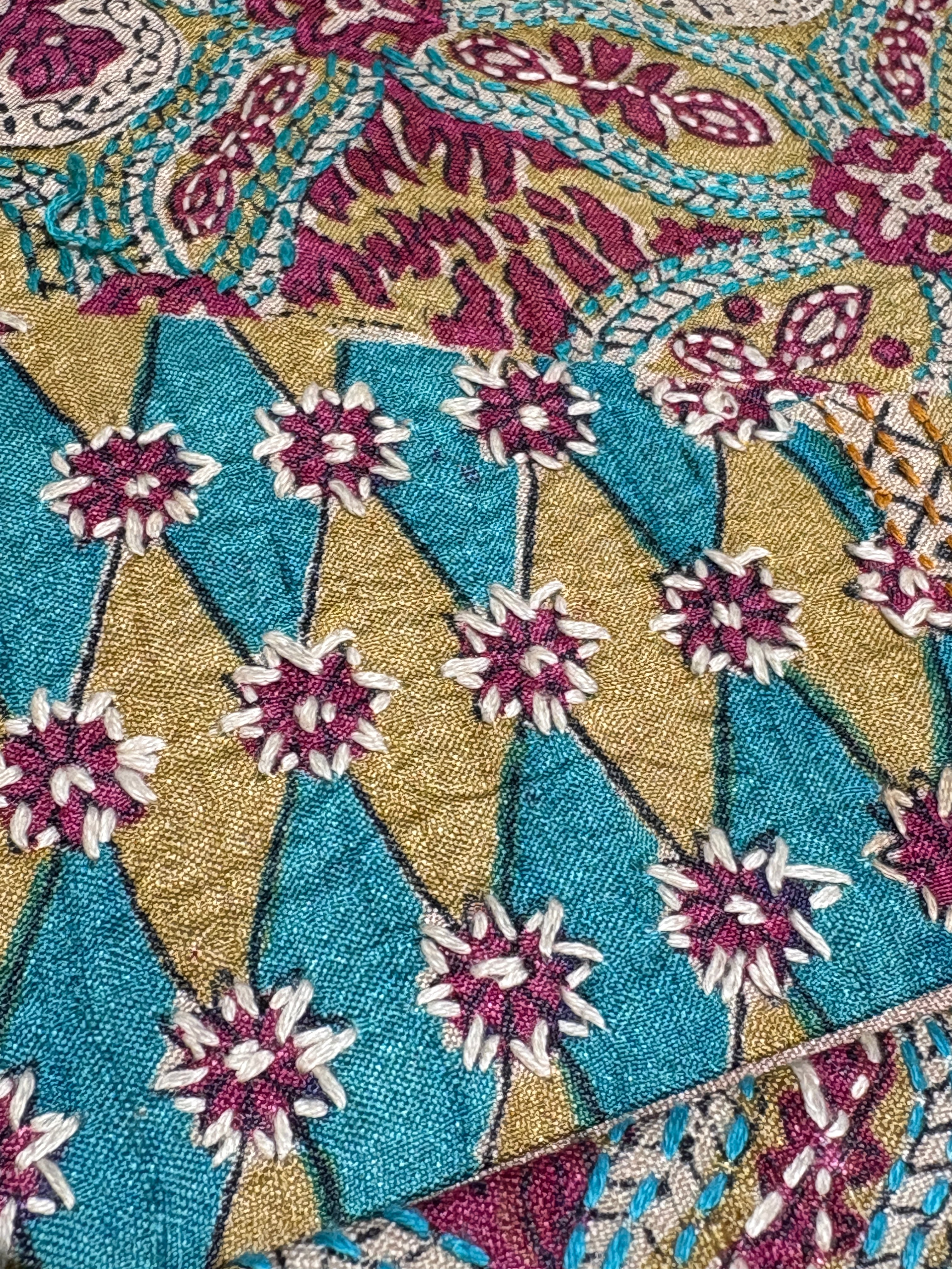 半幅帯 カンタ刺子（タッサーシルク） きものギャラリー凛 | きものの