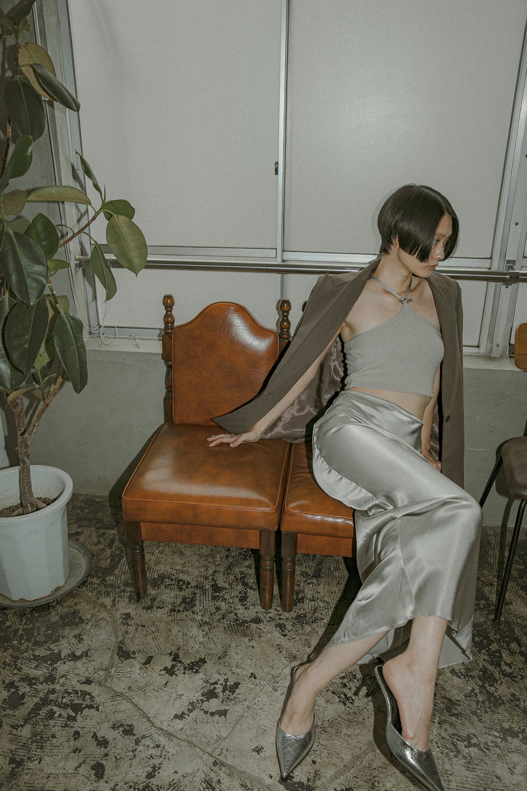 ホルターネックニットキャミソール | GEMINItale