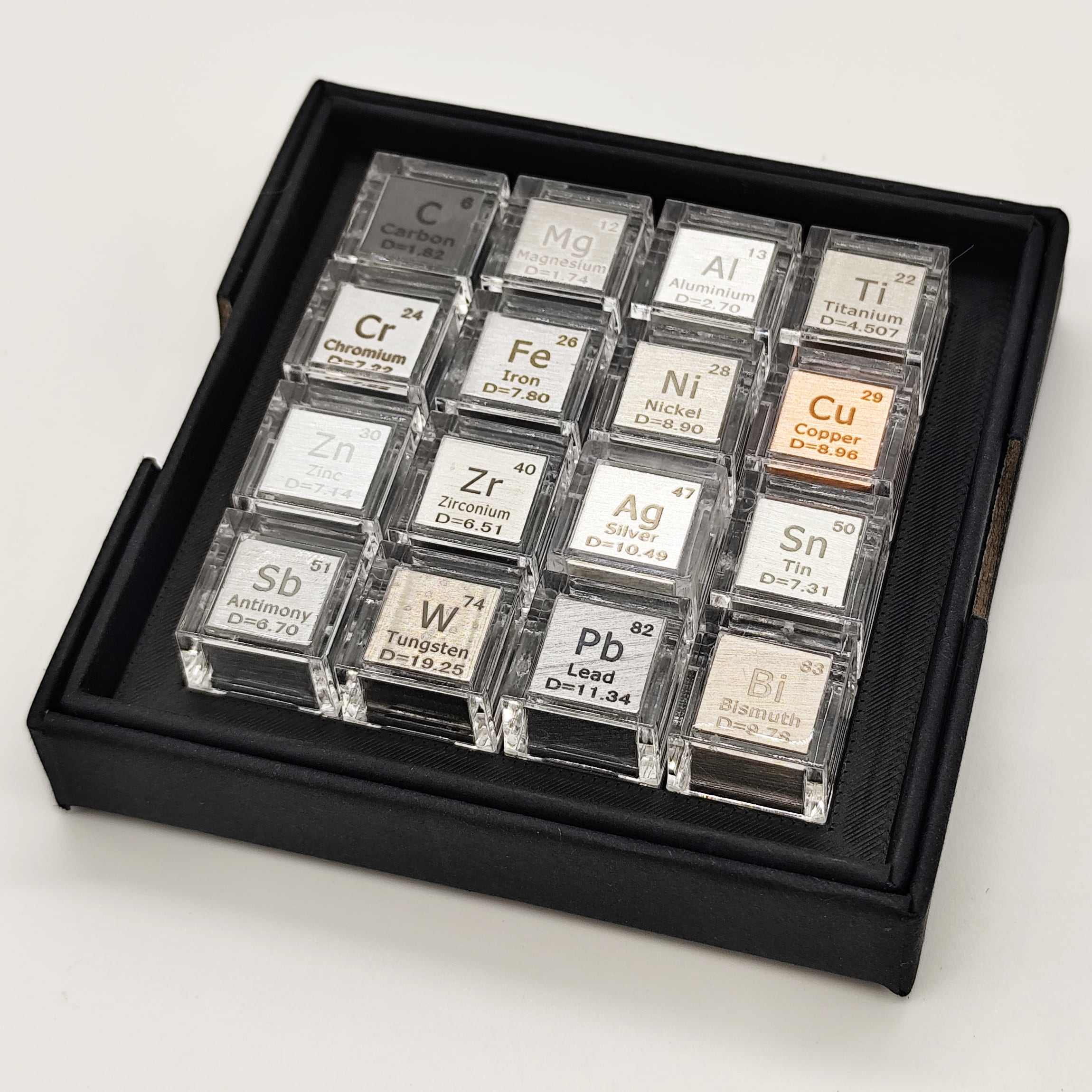元素標本キューブ【16種セット】 | 葡萄屋 鉱物＆雑貨店