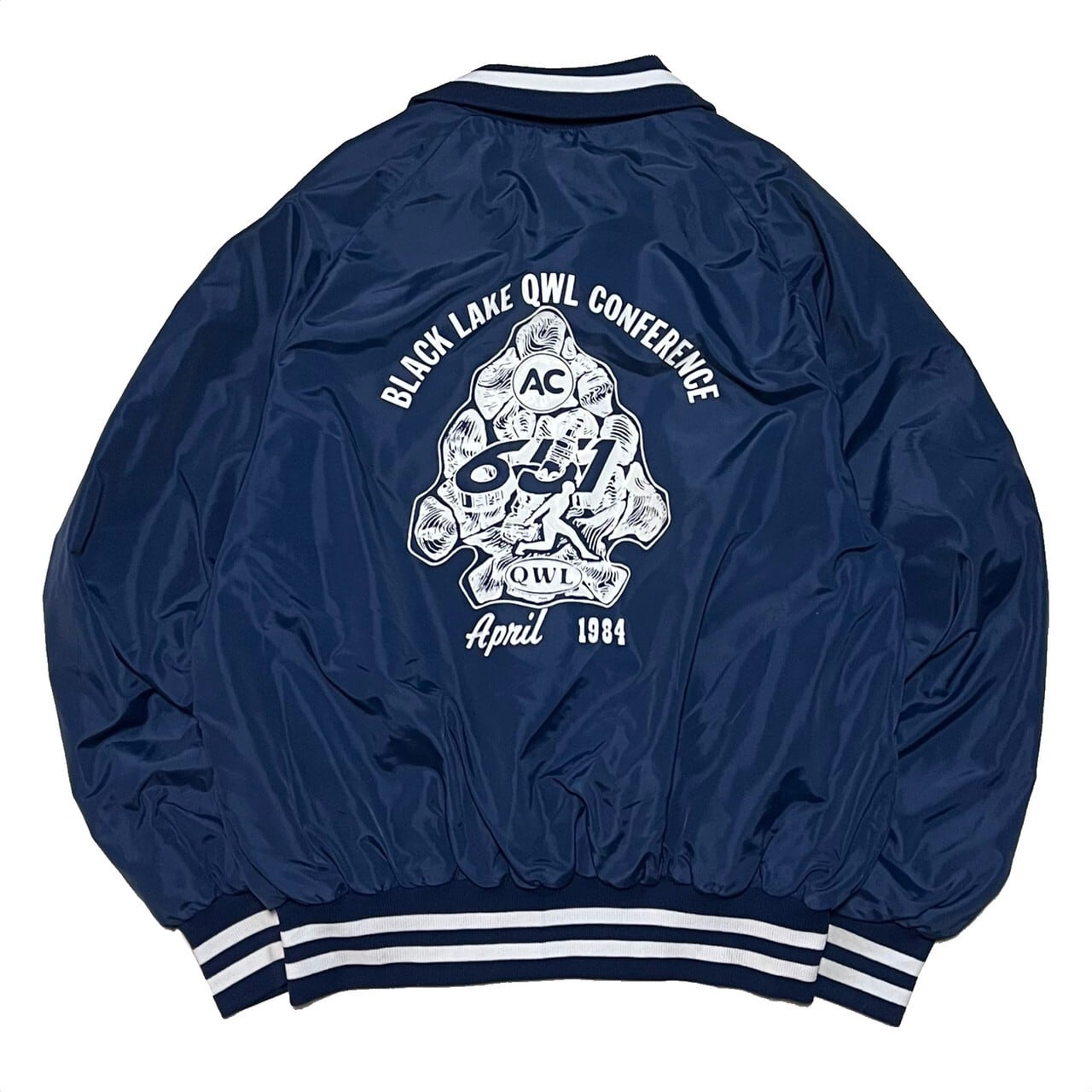 size L】King louie キングルイ ナイロンジャケット スタジャン