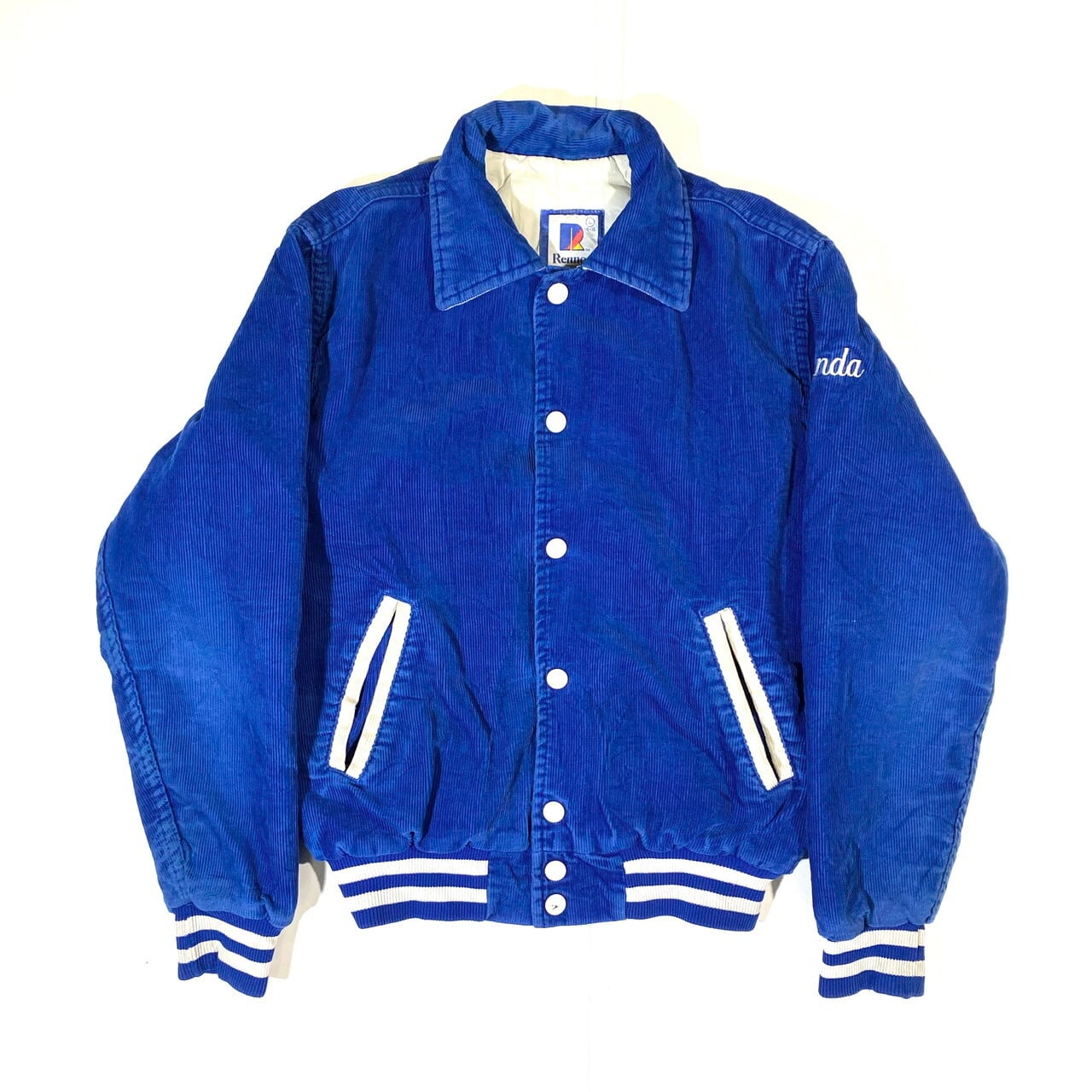 80〜90年代 Rennoc 刺繍入り コーデュロイジャケット レディースS相当