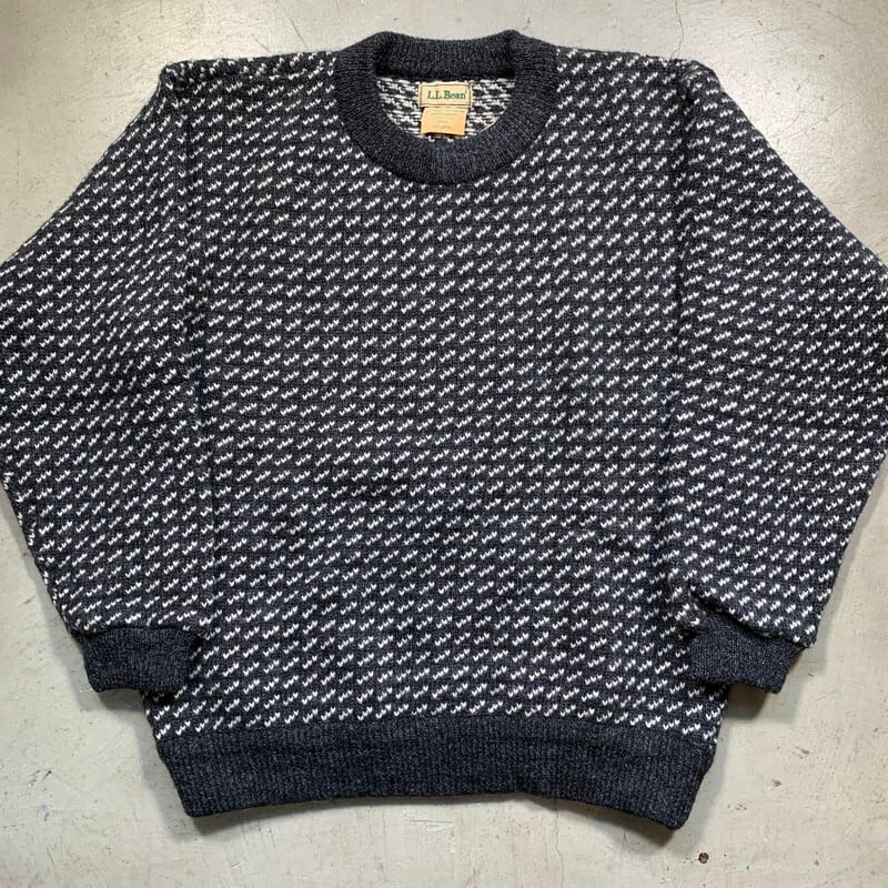 80's L.L.BEAN エルエルビーン バーズアイ ノルウェージャンセーター
