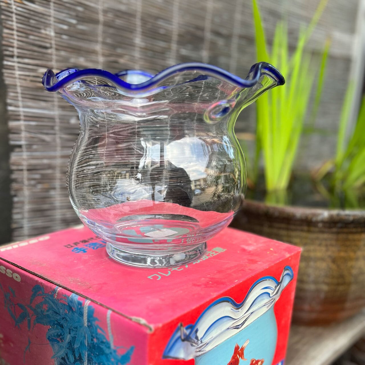 大型水甕 58cm×60cm 甕 巨大壷 水瓶 睡蓮鉢 めだか鉢 金魚鉢 古民具