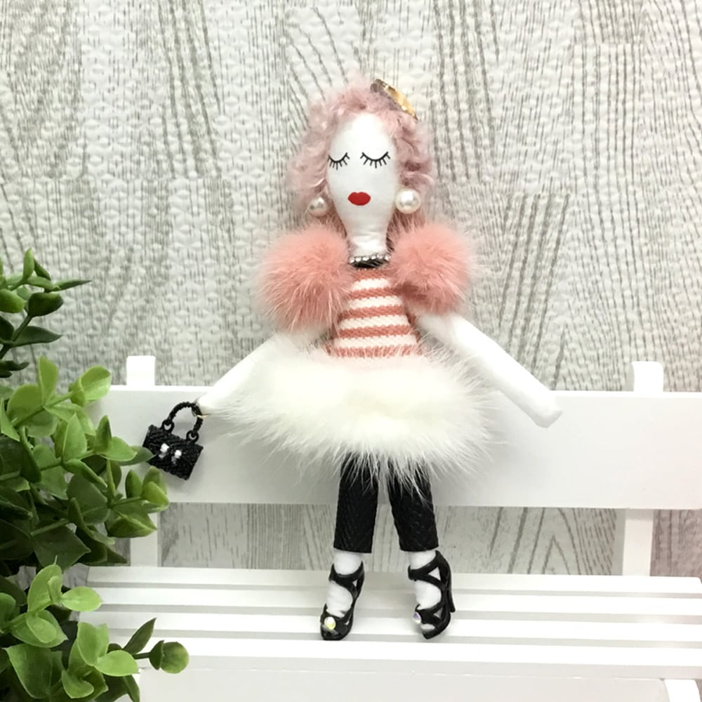 Kyokotan❋ハンドメイド ドールチャーム バッグチャーム お人形