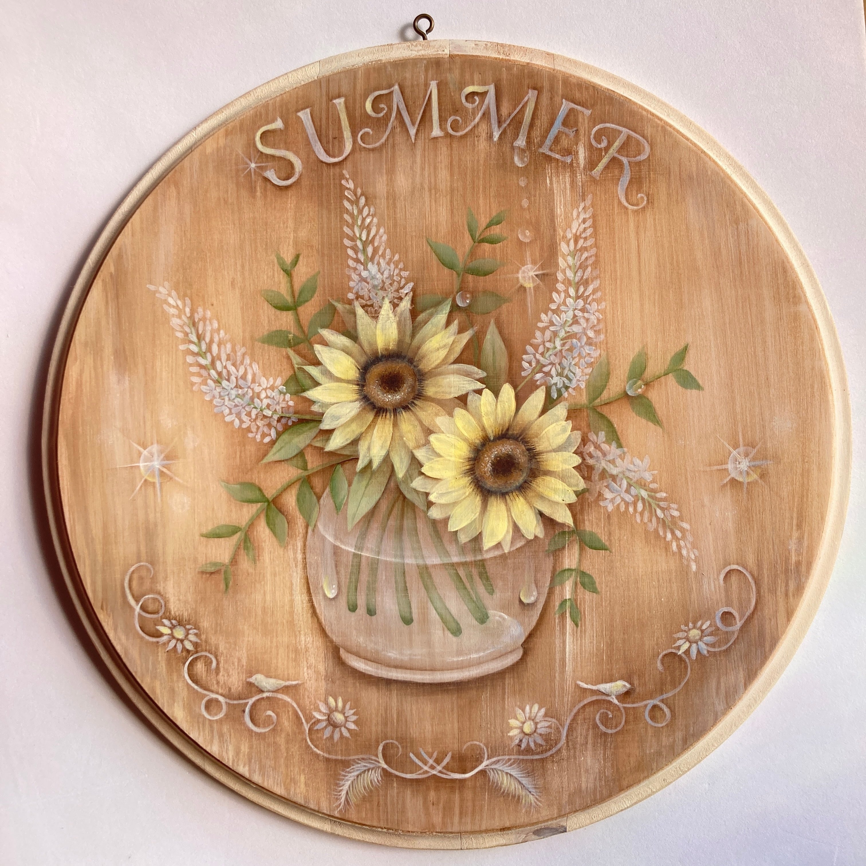 ⭐︎トールペイントパケット 【SUMMER 】ひまわり 花瓶 しずくを描く