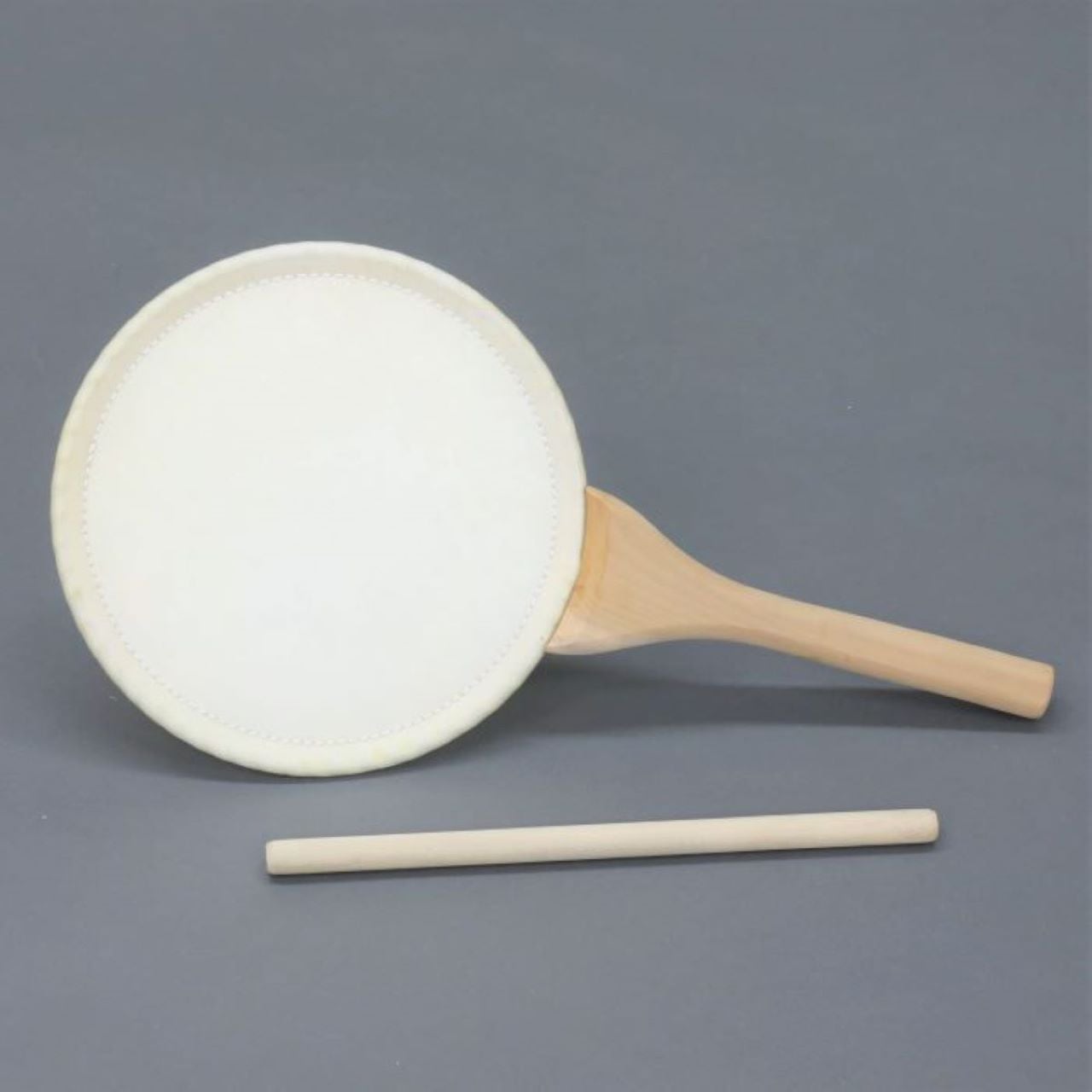 うちわ太鼓（団扇太鼓）8寸 ばち付【革面直径24cm お会式 御会式