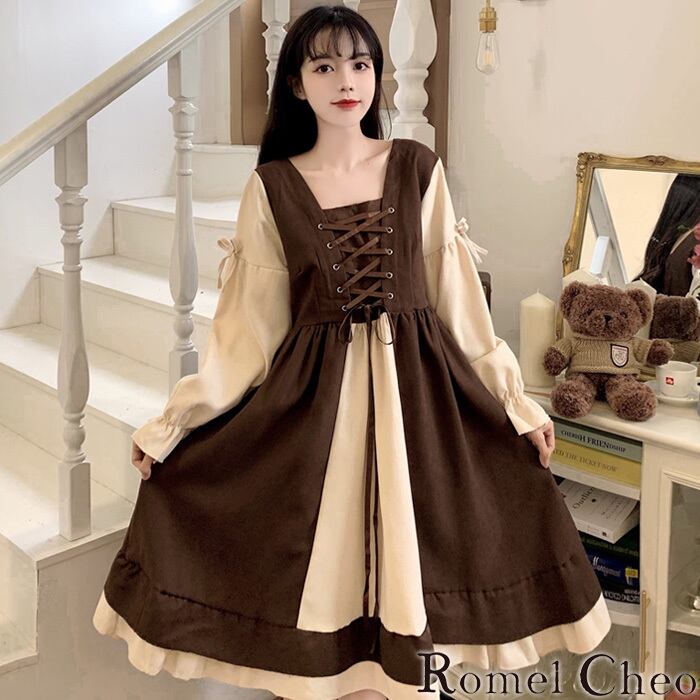 お支払い確認後20日以内発送】RomelCheo レースアップセーラー