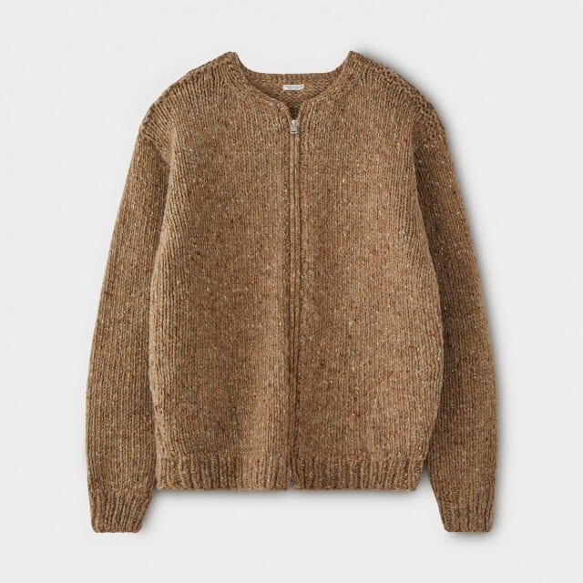 PHIGVEL - HAND-KNITTING ZIP SWEATER | HUMAN and THINGS