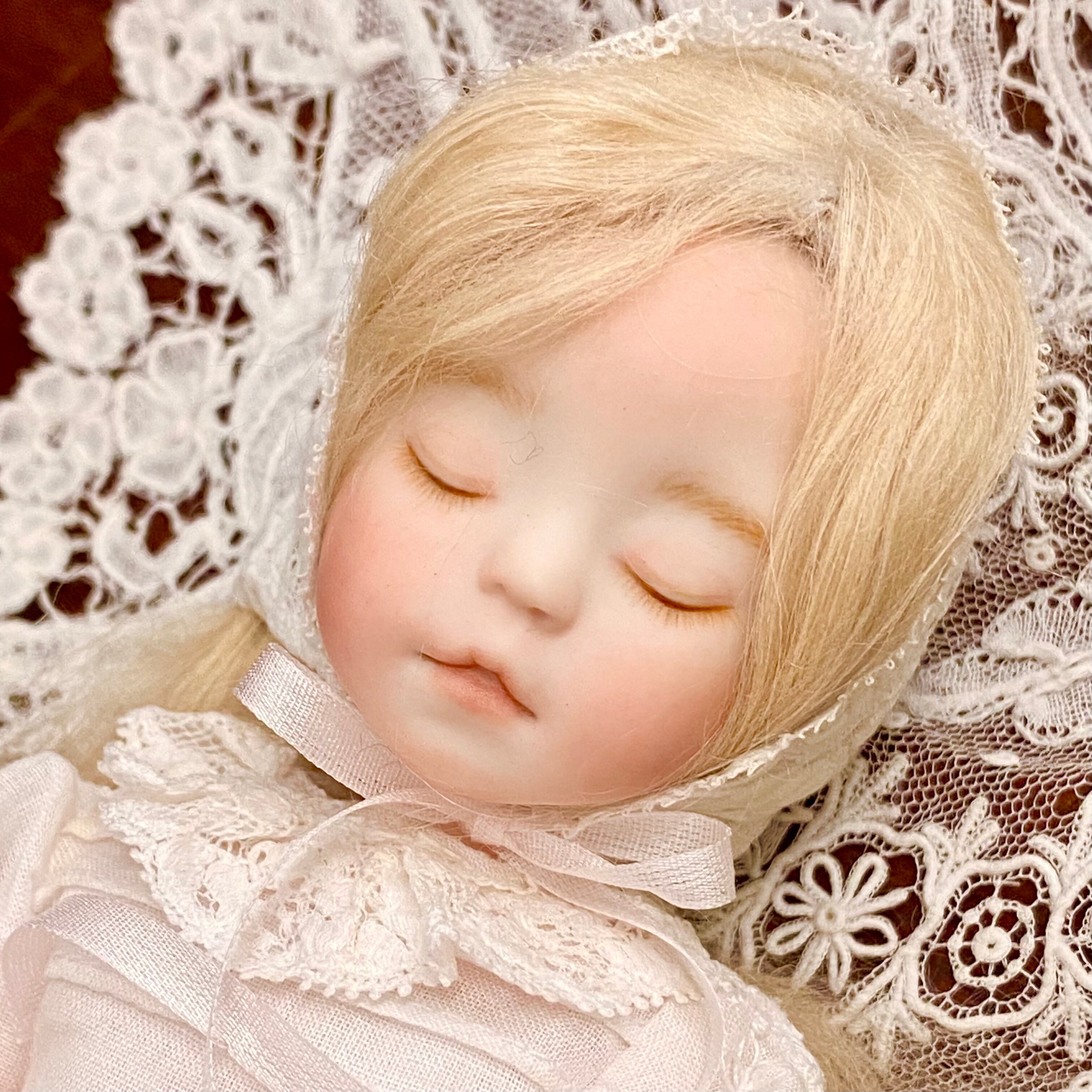 完成ドール】創作ドールの様な儚げな眠り目さん/ビスクヘッド既製