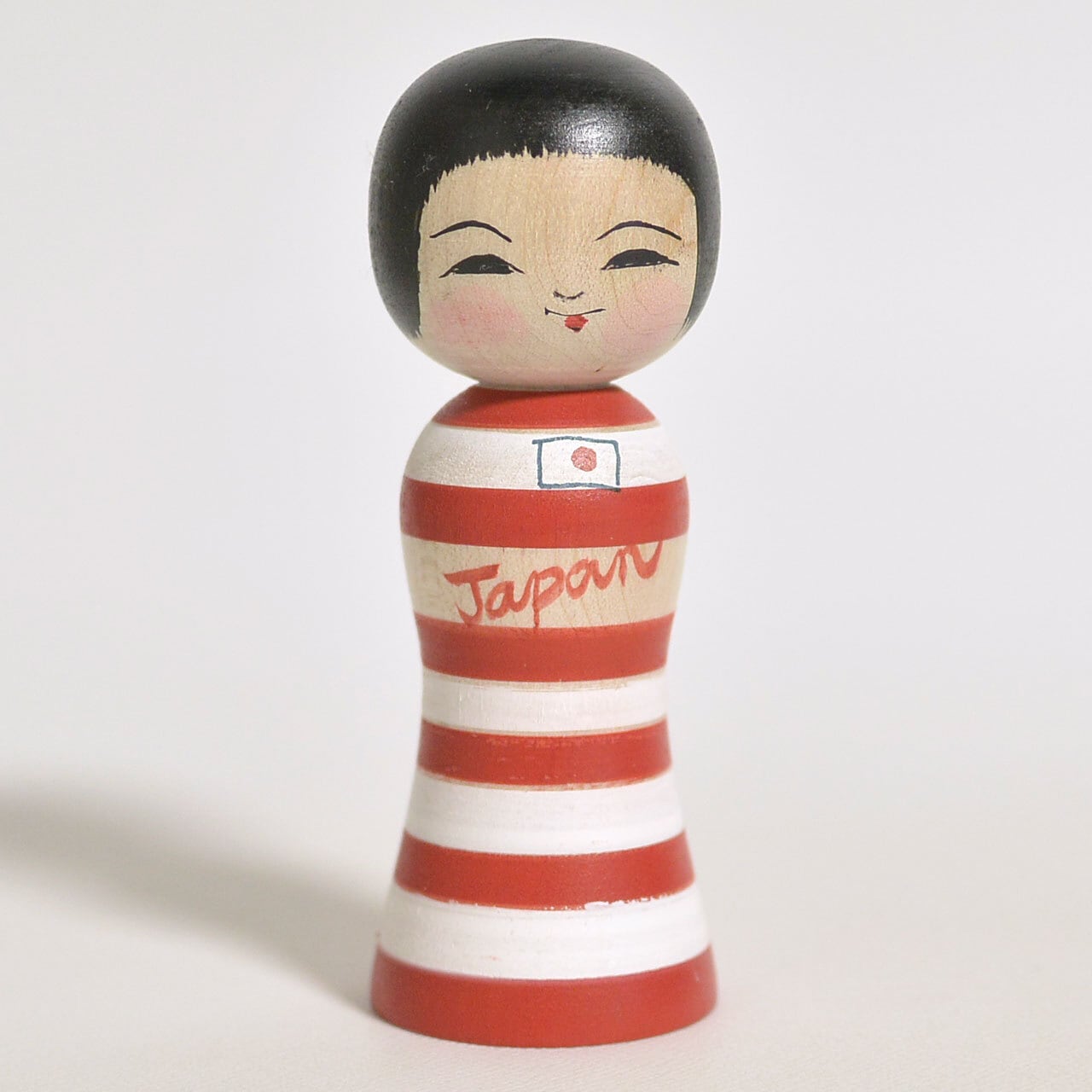 ボーダージャパン（JAPAN）こけし 約3寸 約9cm 阿保六知秀 工人（津軽